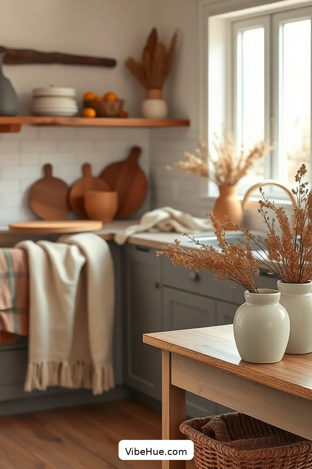 16 Minimalist Fall Kitchen Decor Ideas for Cozy Style 4 Use Simple Textures for 16 Minimalist Fall Kitchen Decor Ideas for Cozy Style
