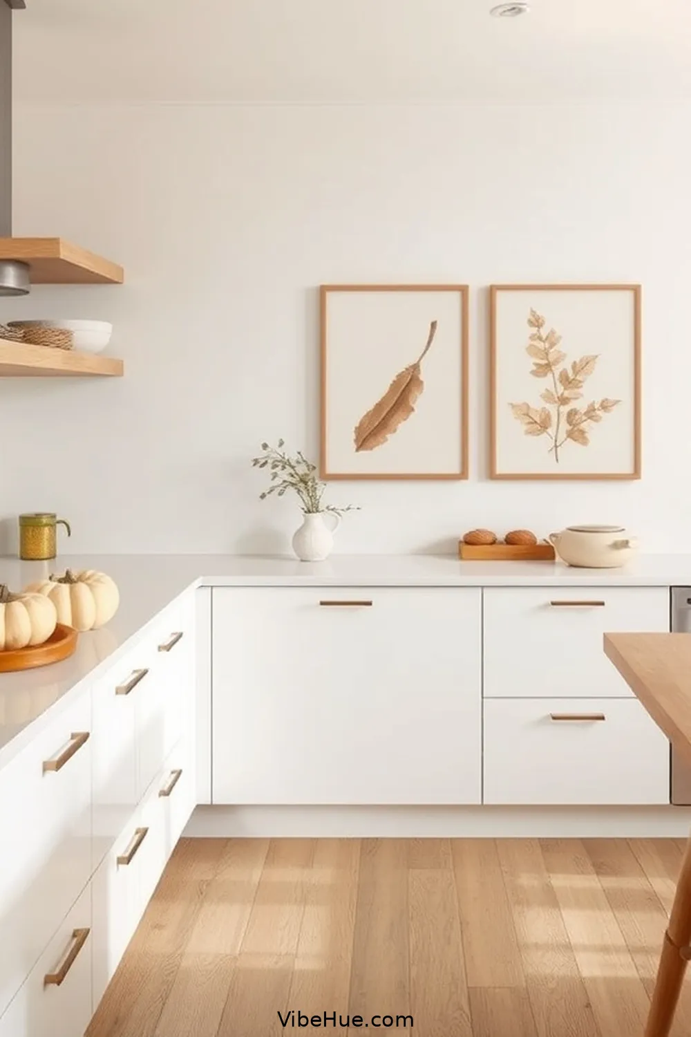 16 Minimalist Fall Kitchen Decor Ideas for Cozy Style 8 Use Subtle Fall Themed Artwork for 16 Minimalist Fall Kitchen Decor Ideas for Cozy Style