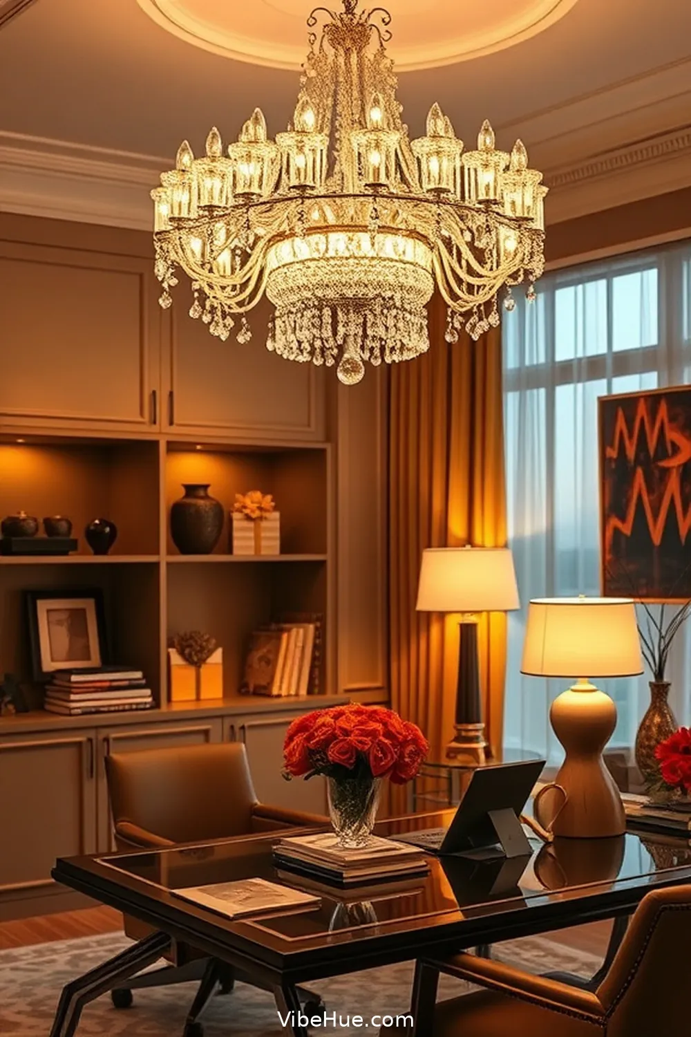 16 Must-Have Elements for a Modern Glam Fall Home Office Style 5 Elegant Lighting Options for 16 Must-Have Elements for a Modern Glam Fall Home Office Style