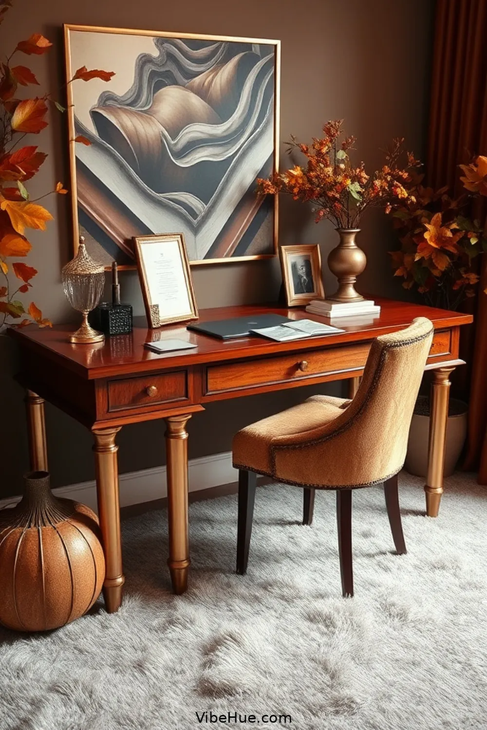 16 Must-Have Elements for a Modern Glam Fall Home Office Style 4 Statement Desk for 16 Must-Have Elements for a Modern Glam Fall Home Office Style