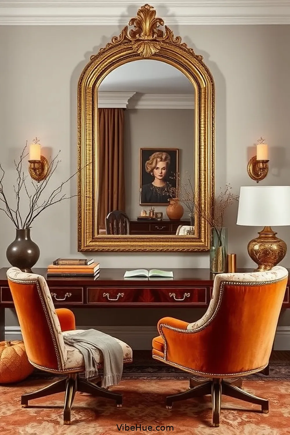 16 Must-Have Elements for a Modern Glam Fall Home Office Style 14 Statement Mirrors for 16 Must-Have Elements for a Modern Glam Fall Home Office Style