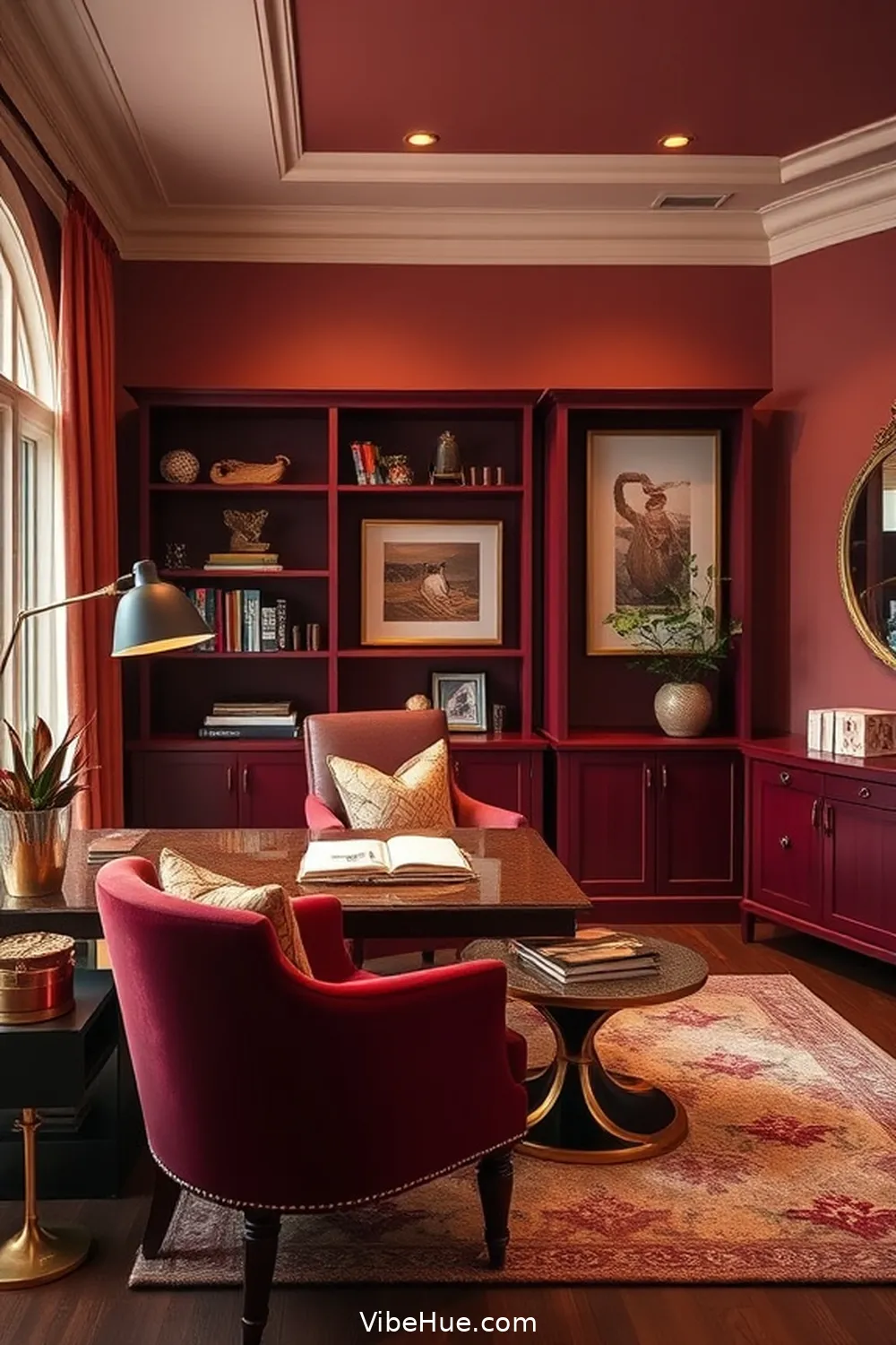 16 Must-Have Elements for a Modern Glam Fall Home Office Style 2 Warm Color Palette for 16 Must-Have Elements for a Modern Glam Fall Home Office Style