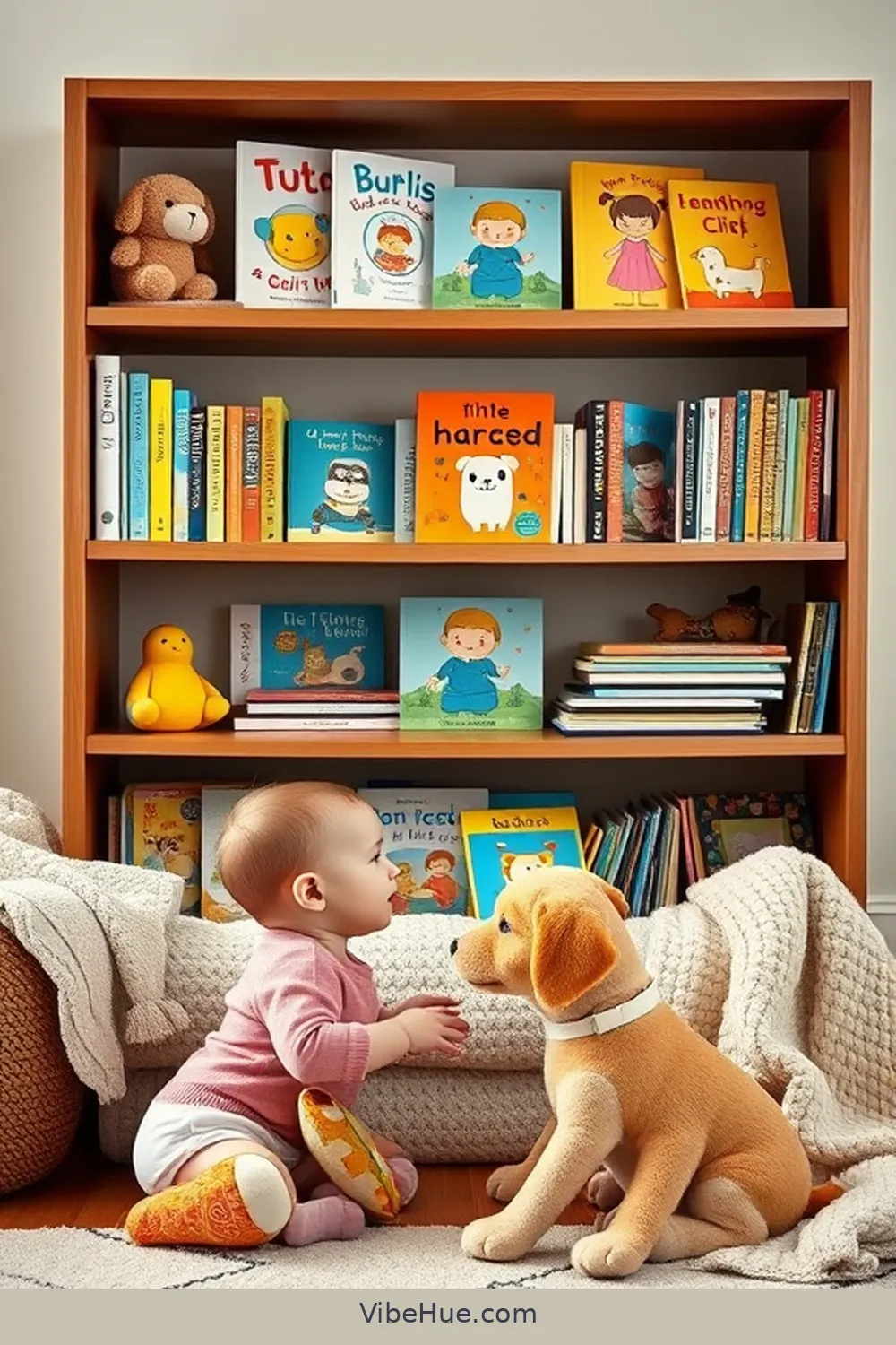 16 Must-Have Items for a Fall Nursery in Contemporary Style 8 7. Wooden Bookshelves for 16 Must-Have Items for a Fall Nursery in Contemporary Style