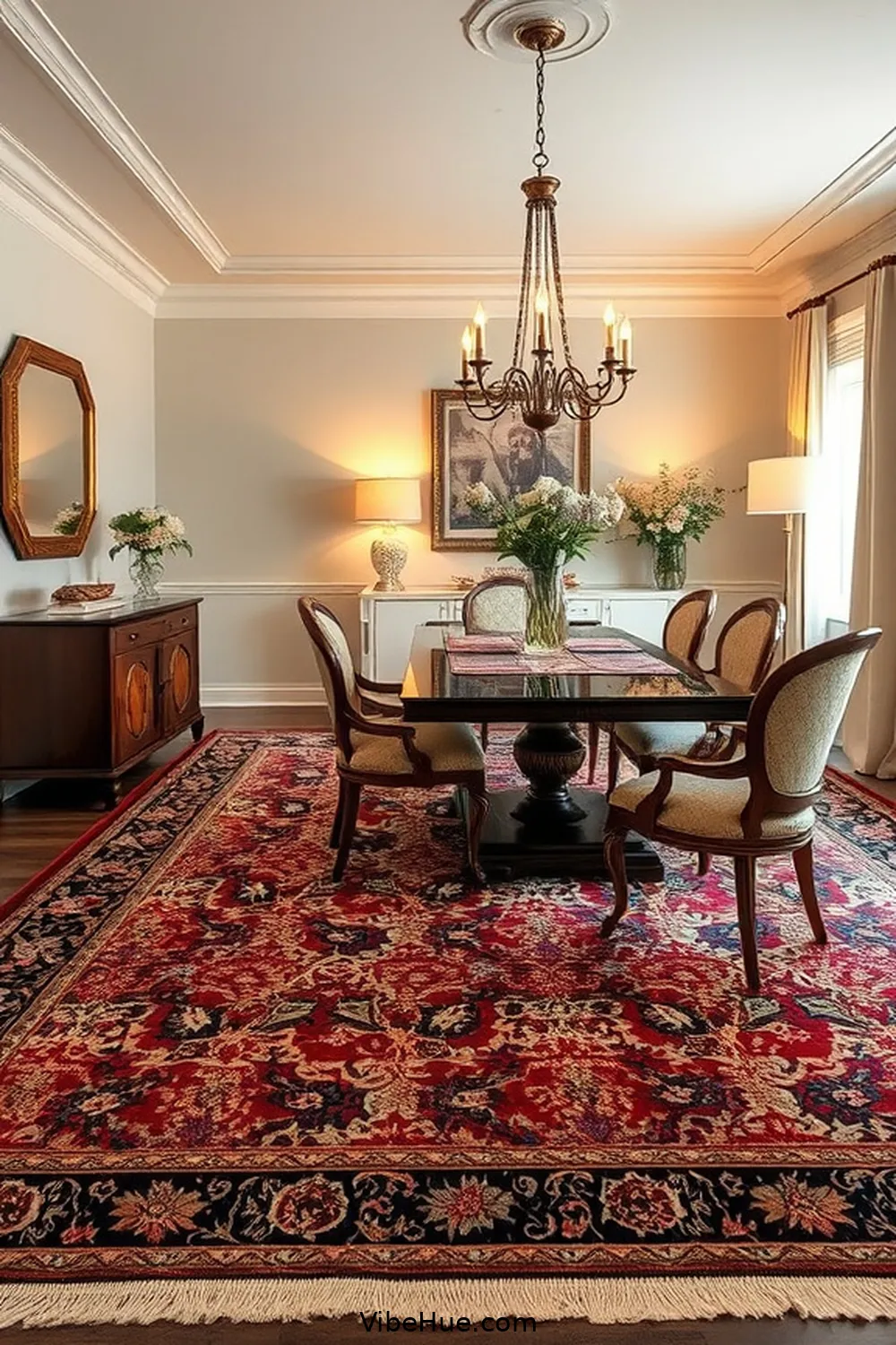 16 Timeless Elements for Year-Round Traditional Dining Room Style 14 Area Rugs for 16 Timeless Elements for Year-Round Traditional Dining Room Style