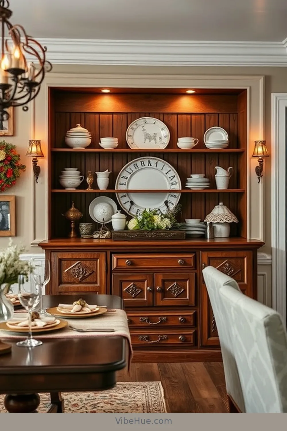 16 Timeless Elements for Year-Round Traditional Dining Room Style 8 Built-in Buffets or Hutches for 16 Timeless Elements for Year-Round Traditional Dining Room Style