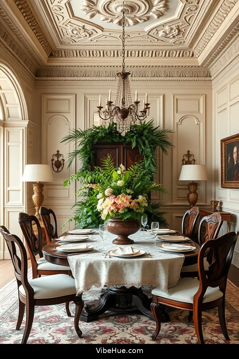 16 Timeless Elements for Year-Round Traditional Dining Room Style 15 Crown Molding and Trim for 16 Timeless Elements for Year-Round Traditional Dining Room Style