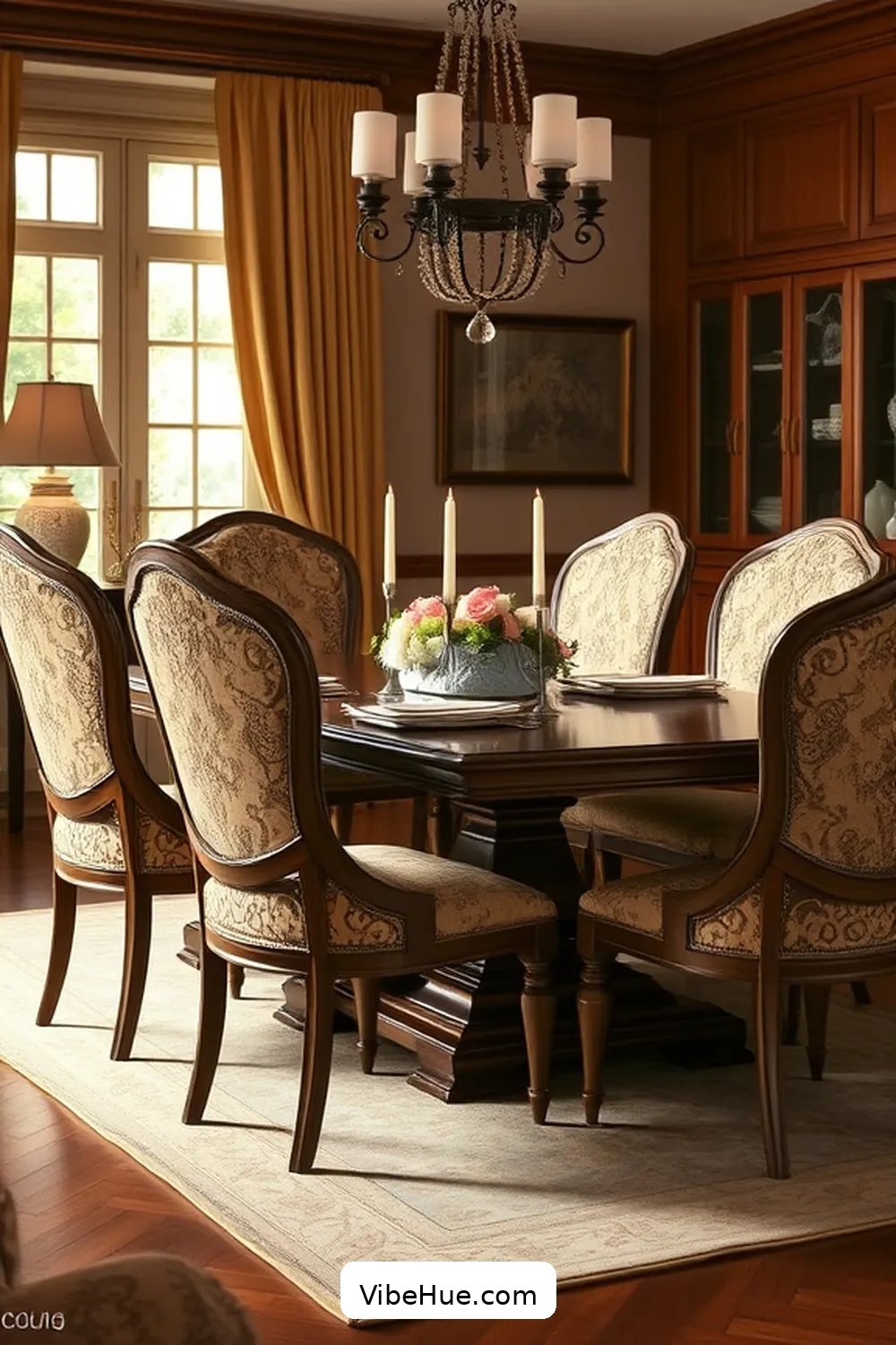16 Timeless Elements for Year-Round Traditional Dining Room Style 3 Upholstered Dining Chairs for 16 Timeless Elements for Year-Round Traditional Dining Room Style