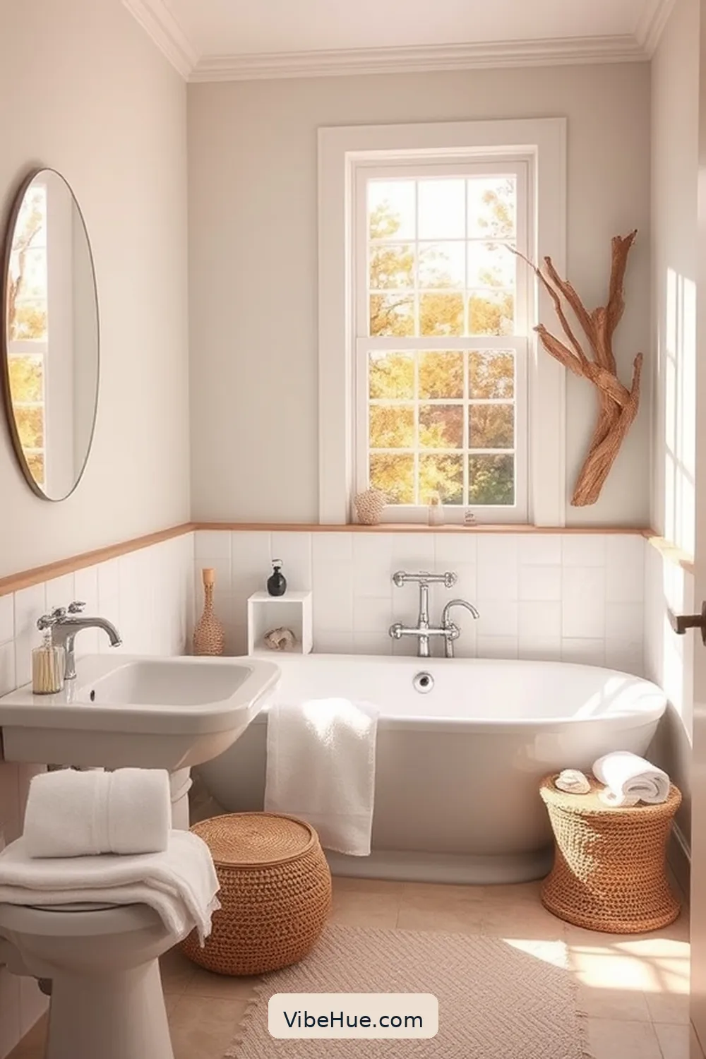 Embrace a Soft Color Palette for 16 Ways to Achieve Coastal Style in Your Fall Bathroom