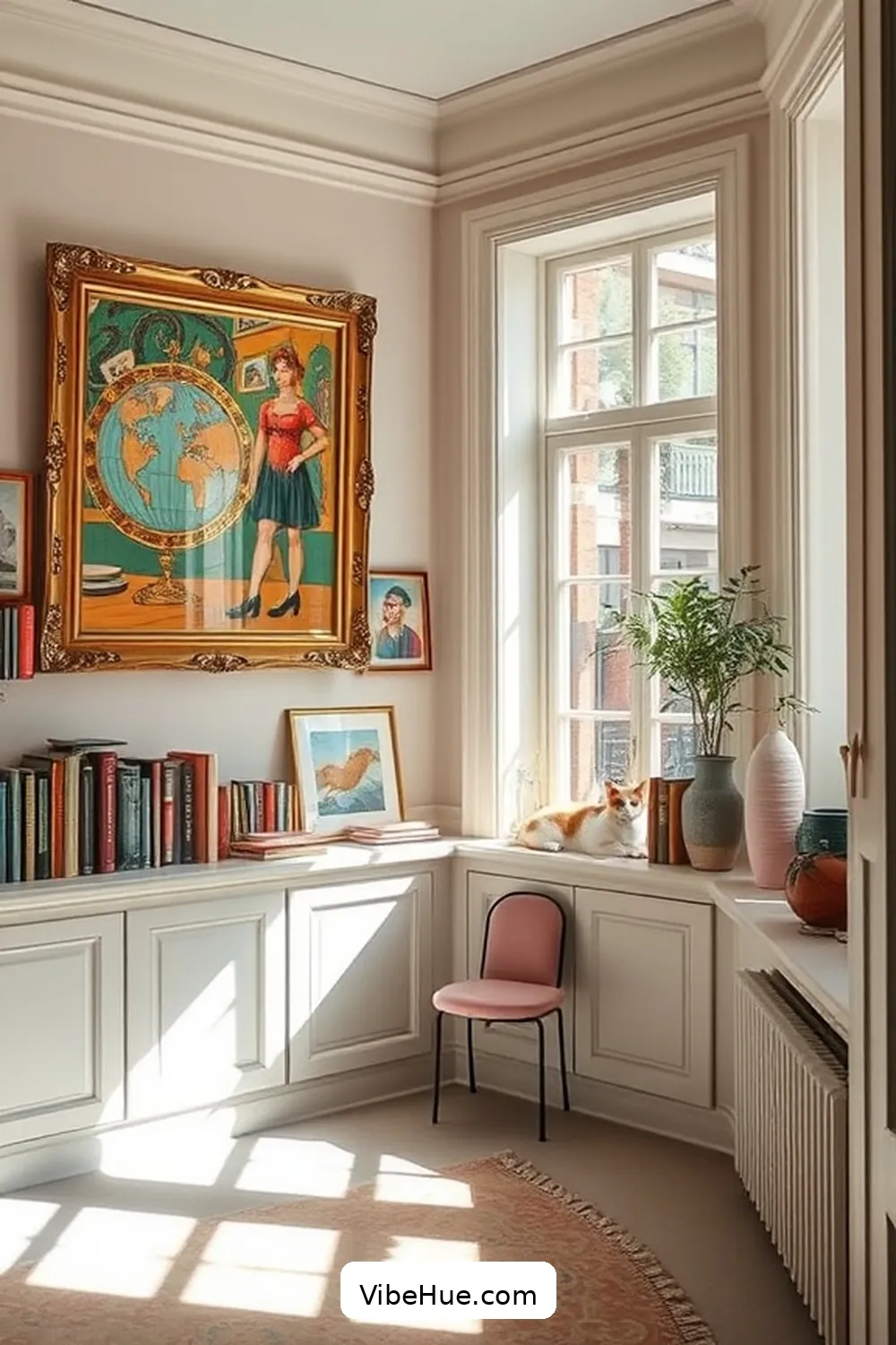 16 Ways to Create a Contemporary Spring Library Style 8 Showcase Art and Prints for 16 Ways to Create a Contemporary Spring Library Style