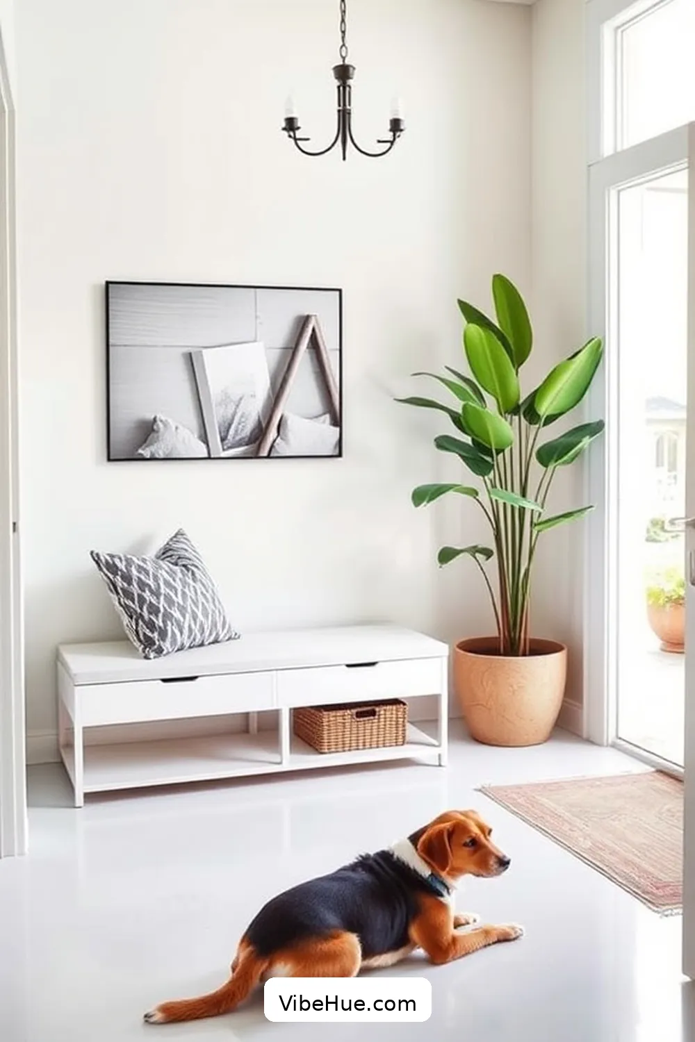 3. Use Multi-Functional Furniture for 16 Ways to Style a Minimalist Summer Entryway