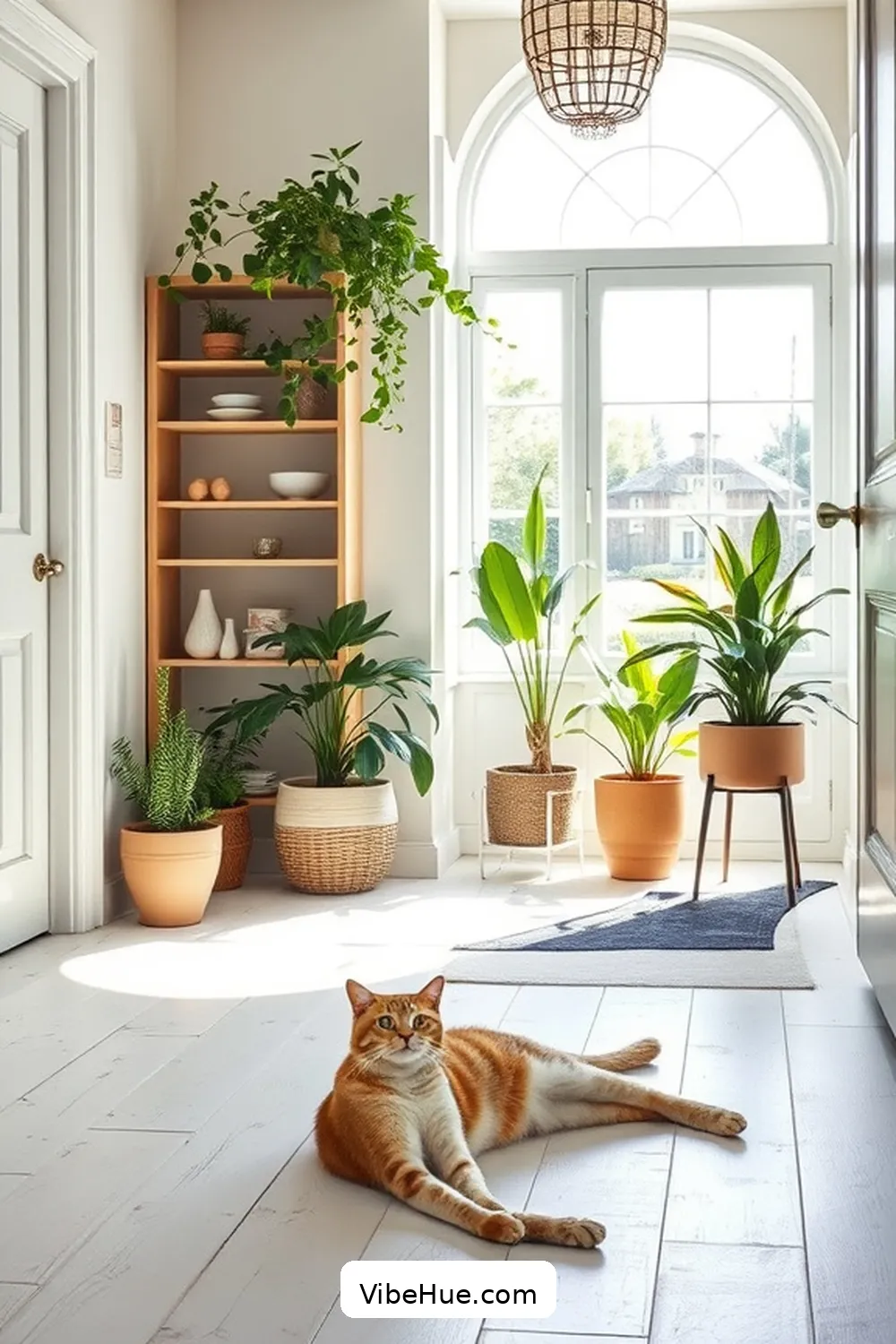 6. Embrace Open Space for 16 Ways to Style a Minimalist Summer Entryway