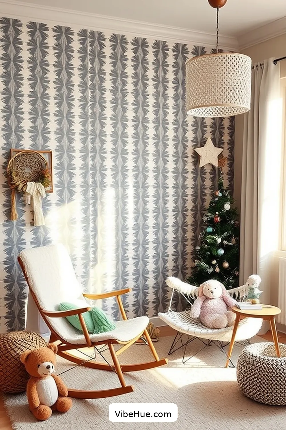 17 Chic Contemporary Style Ideas for a Winter Nursery 17 Create a Feature Wall for 17 Chic Contemporary Style Ideas for a Winter Nursery