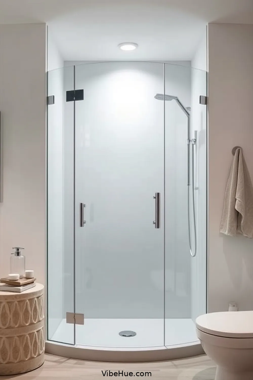 17 Essential Features for Year-Round Minimalist Bathroom Style 16 Clear Glass Shower Enclosure for 17 Essential Features for Year-Round Minimalist Bathroom Style
