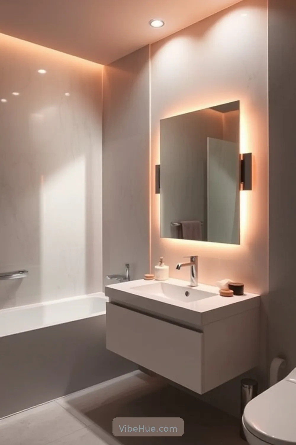 17 Essential Features for Year-Round Minimalist Bathroom Style 12 Functional Lighting for 17 Essential Features for Year-Round Minimalist Bathroom Style