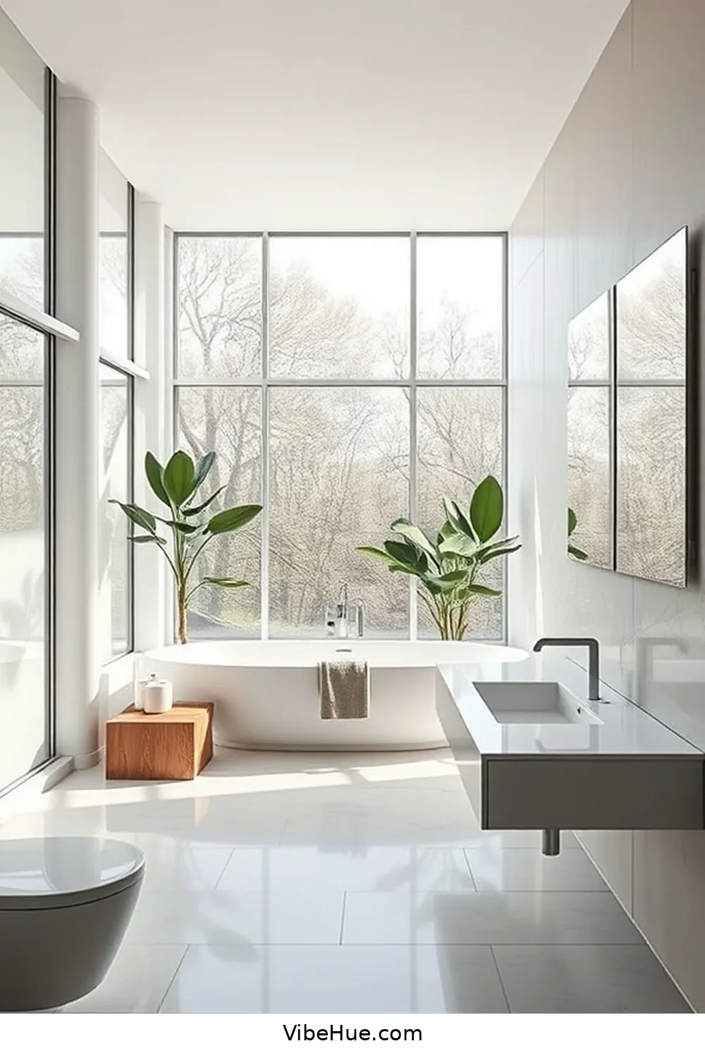 17 Essential Features for Year-Round Minimalist Bathroom Style 4 Open Space Design for 17 Essential Features for Year-Round Minimalist Bathroom Style
