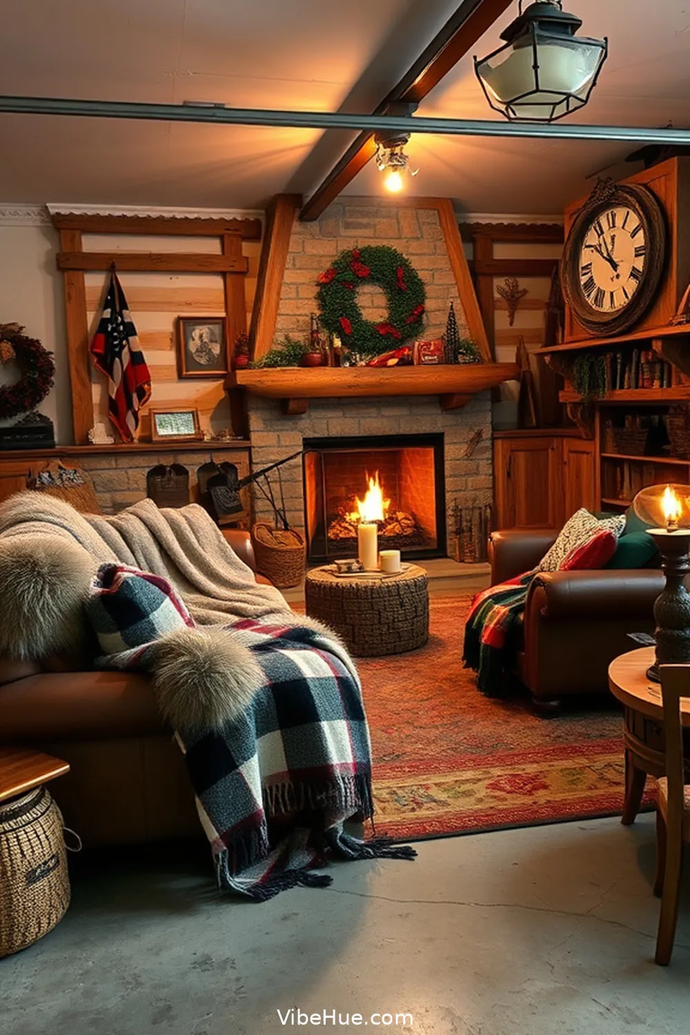 17 Rustic Decor Ideas for a Holiday Garage 10 Faux Fur and Flannel Blankets for Cozy Comfort for 17 Rustic Decor Ideas for a Holiday Garage