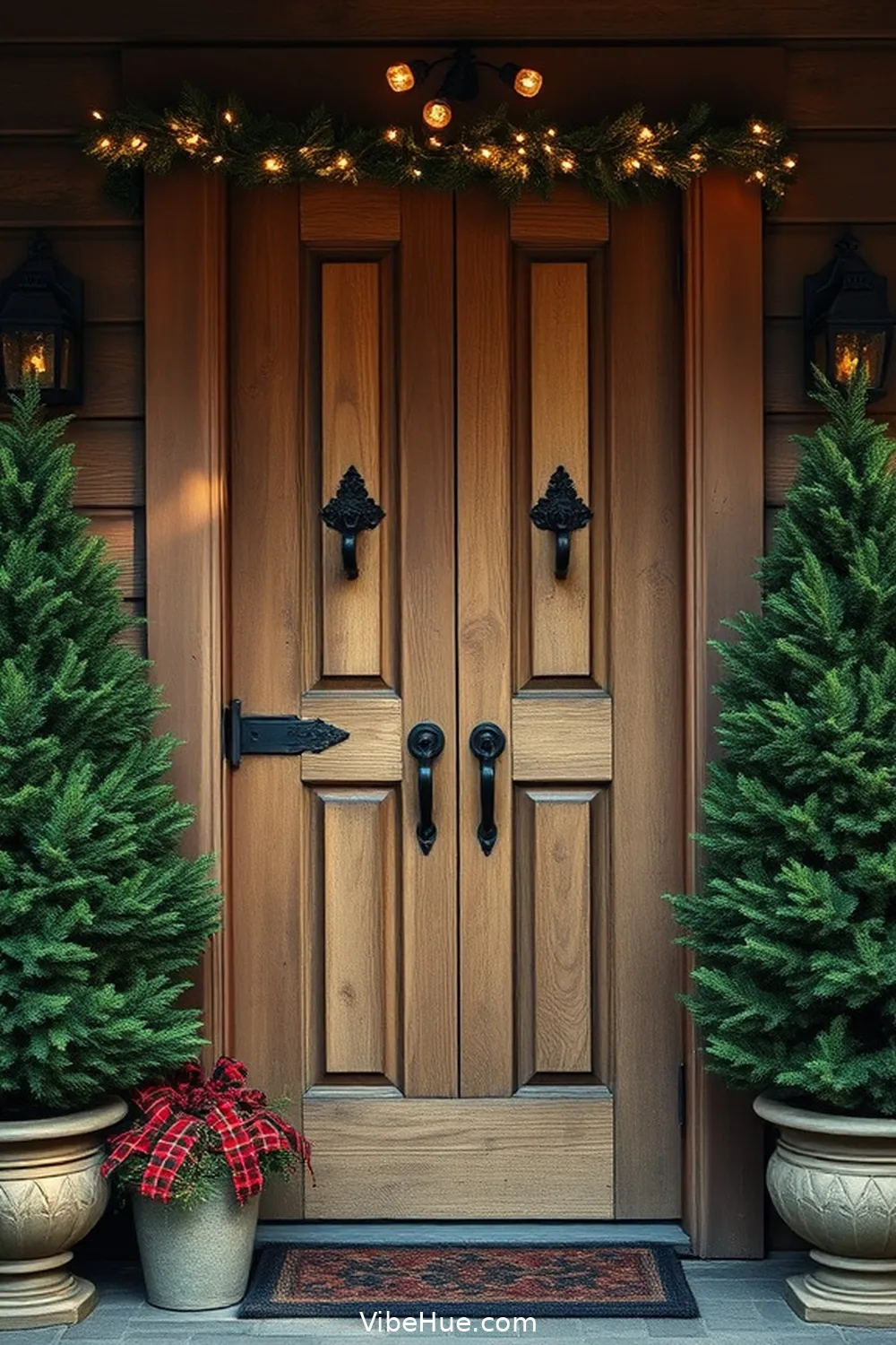 17 Rustic Decor Ideas for a Holiday Garage 2 Transforming an Old Wooden Door Into a Rustic Entryway for 17 Rustic Decor Ideas for a Holiday Garage