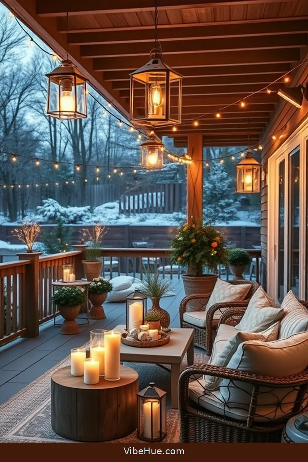 17 Tips for a Coastal Style Winter Outdoor Patio 4 Add Warm Outdoor Lighting for 17 Tips for a Coastal Style Winter Outdoor Patio