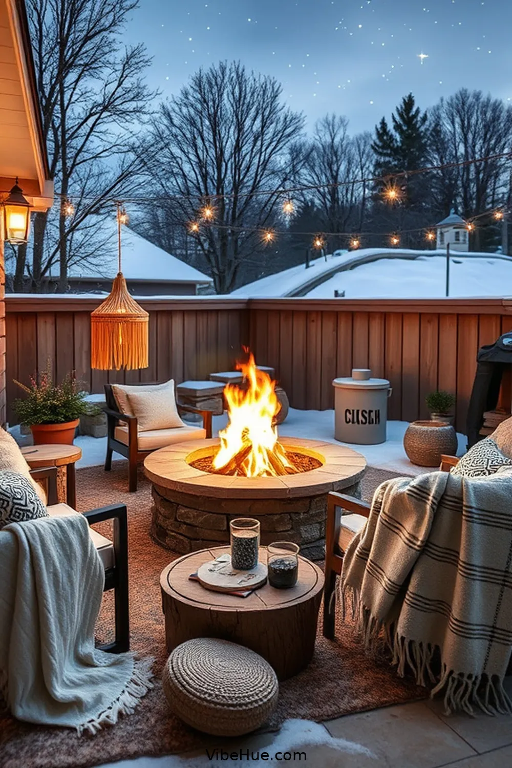 17 Tips for a Coastal Style Winter Outdoor Patio 5 Create a Fire Pit Area for 17 Tips for a Coastal Style Winter Outdoor Patio
