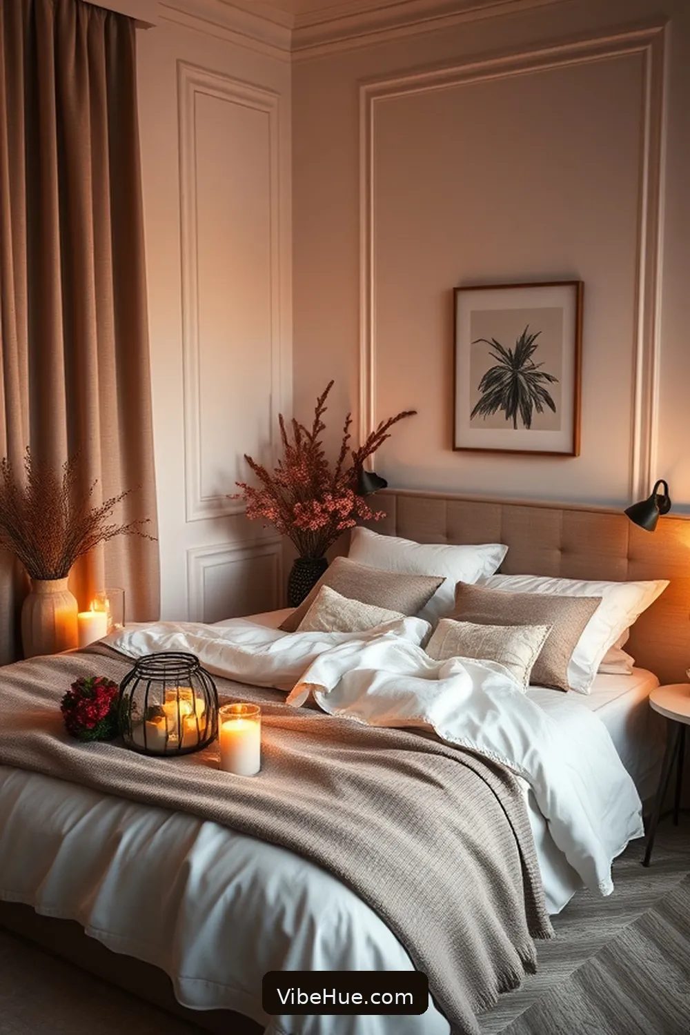 Curate a Seasonal Scent for 17 Tips for a Minimalist Style Holiday Bedroom Makeover