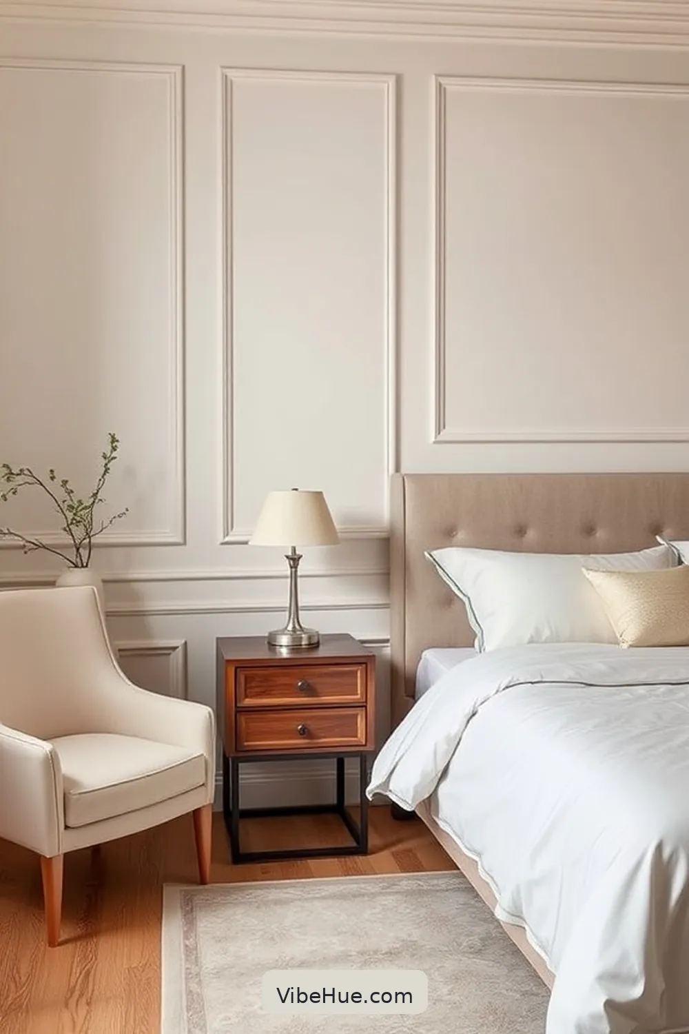 Limit the Number of Decorative Items for 17 Tips for a Minimalist Style Holiday Bedroom Makeover
