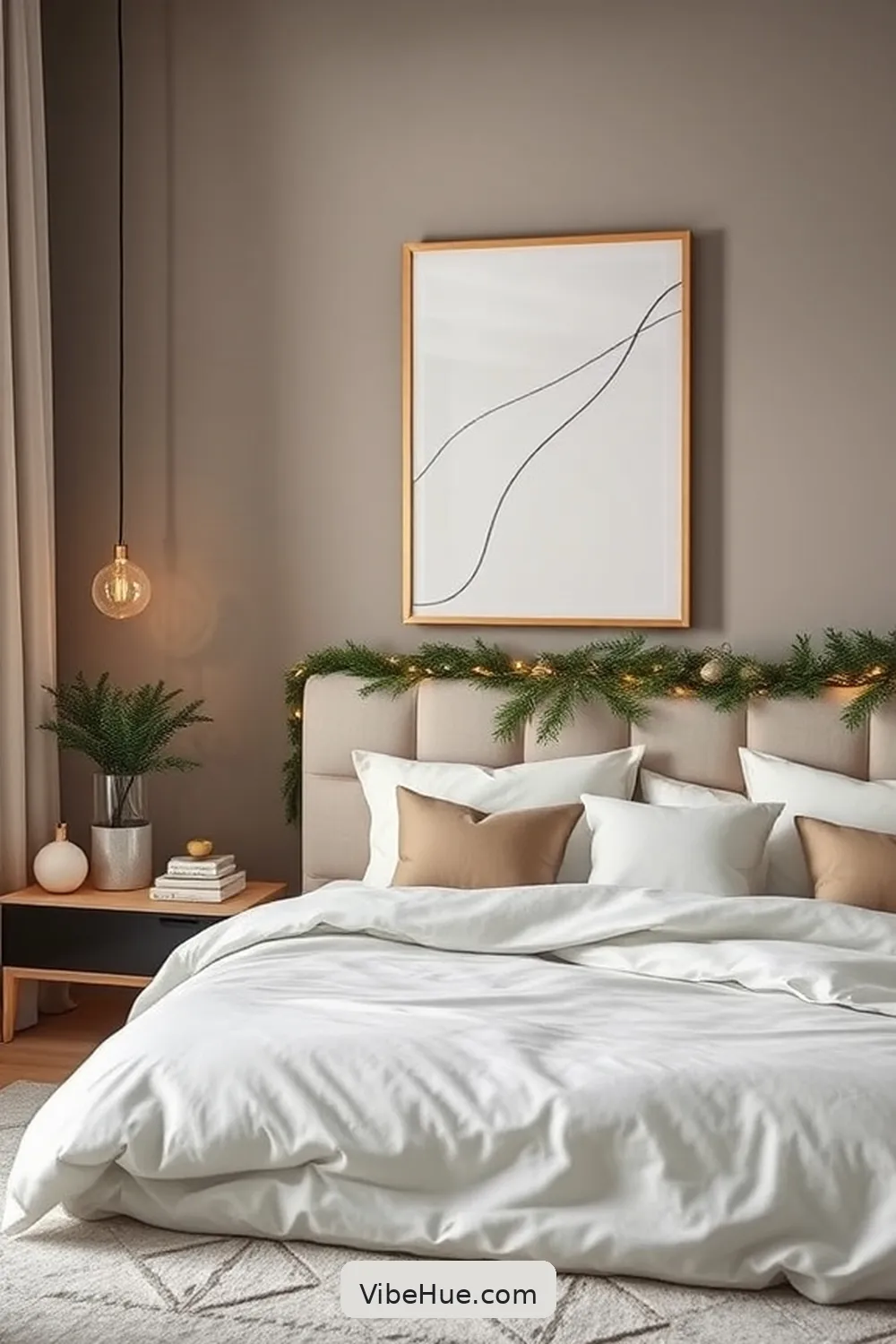Opt for Streamlined Ornaments for 17 Tips for a Minimalist Style Holiday Bedroom Makeover