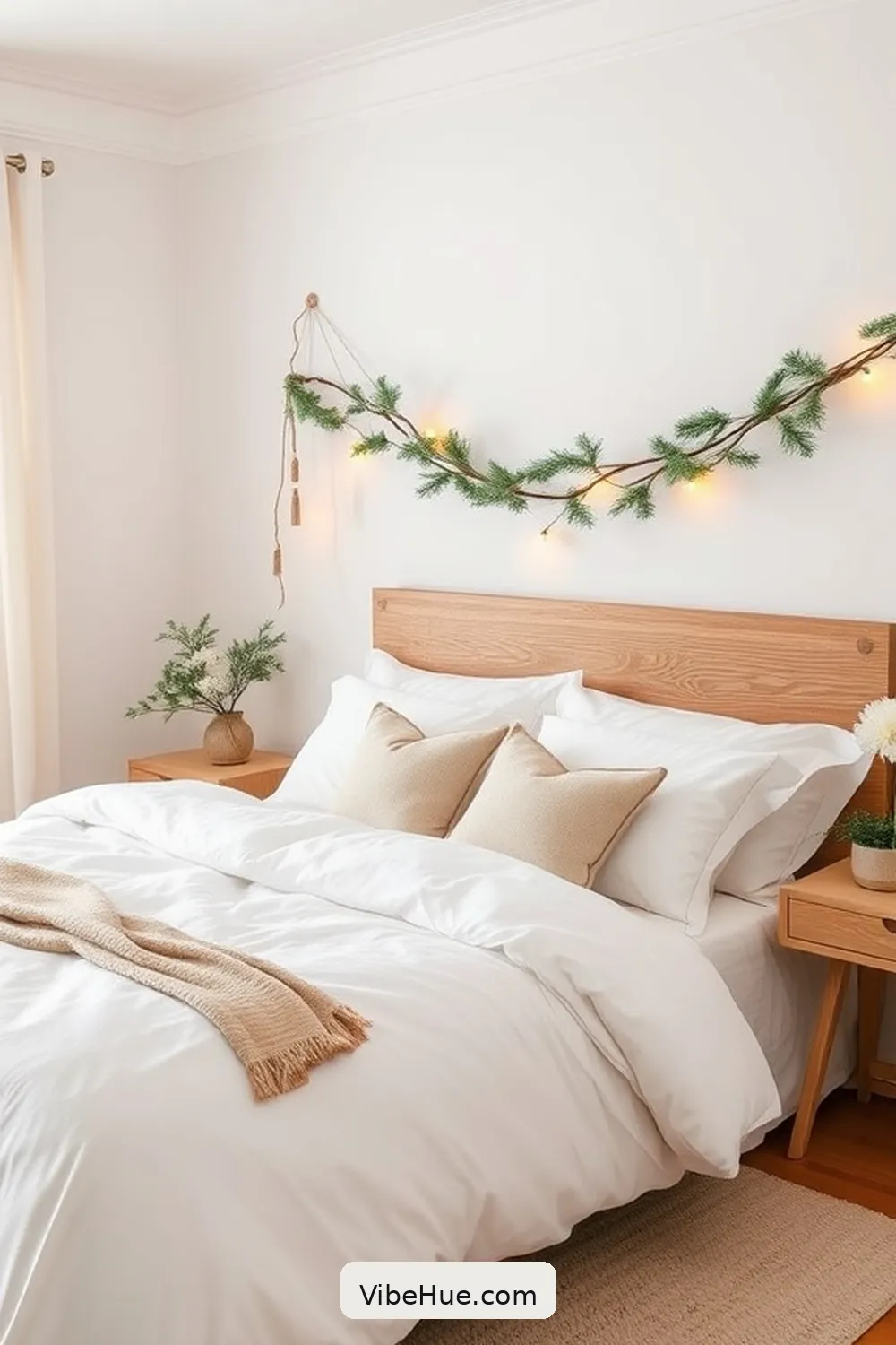 Use Simple Holiday Accents for 17 Tips for a Minimalist Style Holiday Bedroom Makeover