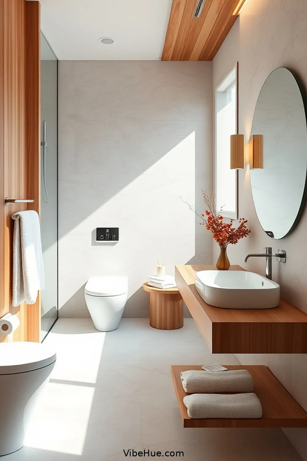 17 Ways to Achieve Minimalist Fall Bathroom Style 17 Integrate Wooden Elements for 17 Ways to Achieve Minimalist Fall Bathroom Style