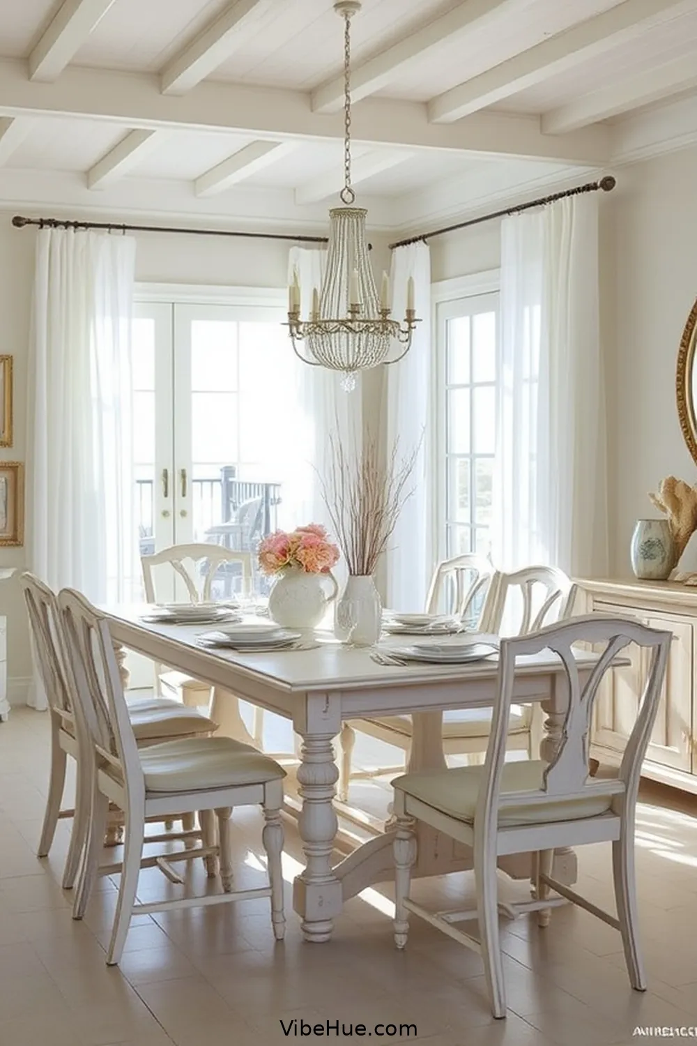 17 Ways to Create a Coastal Style Summer Dining Room 2 Choose a Light and Airy Color Palette for 17 Ways to Create a Coastal Style Summer Dining Room