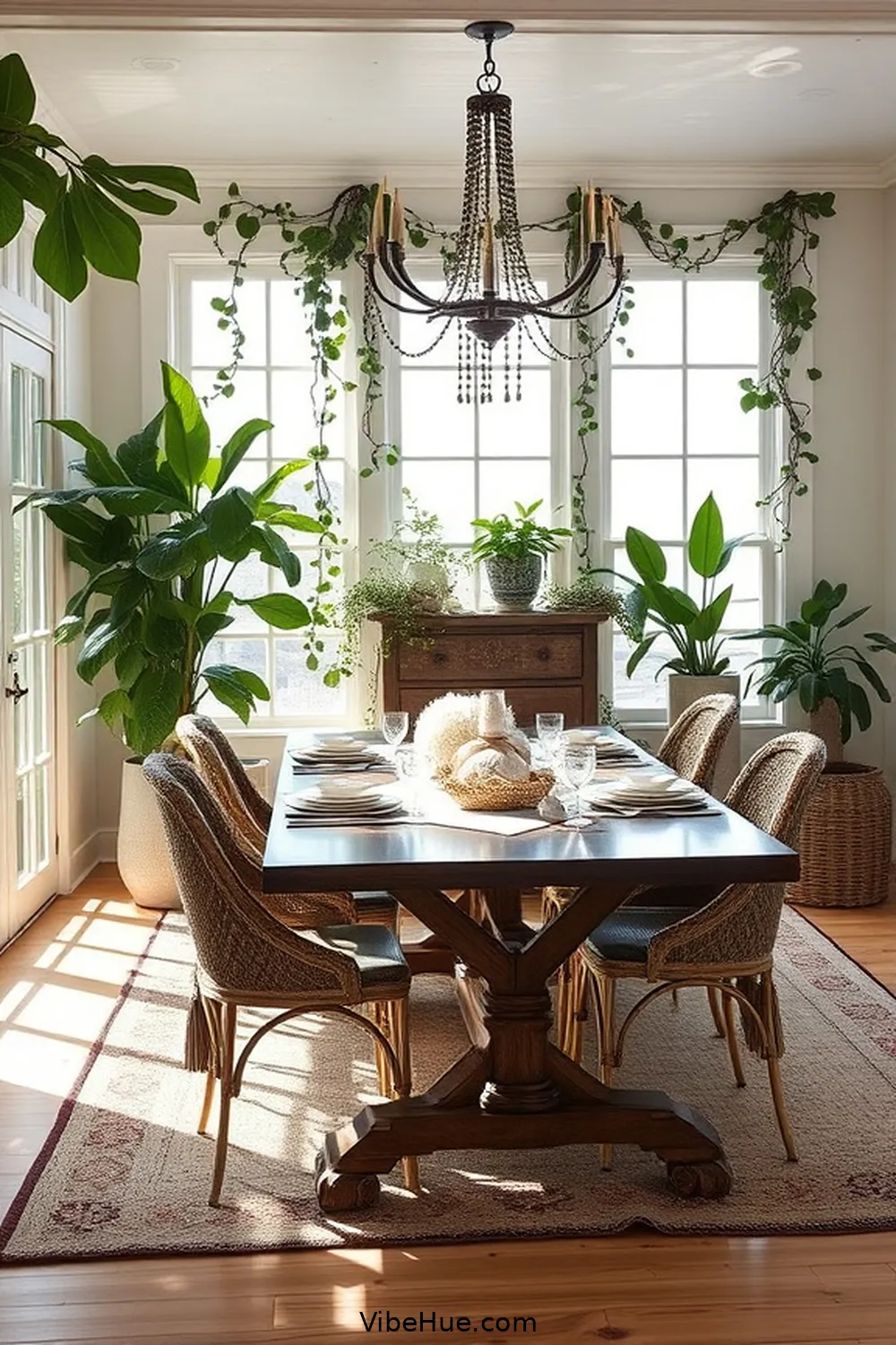 17 Ways to Create a Coastal Style Summer Dining Room 8 Incorporate Plants and Greenery for 17 Ways to Create a Coastal Style Summer Dining Room