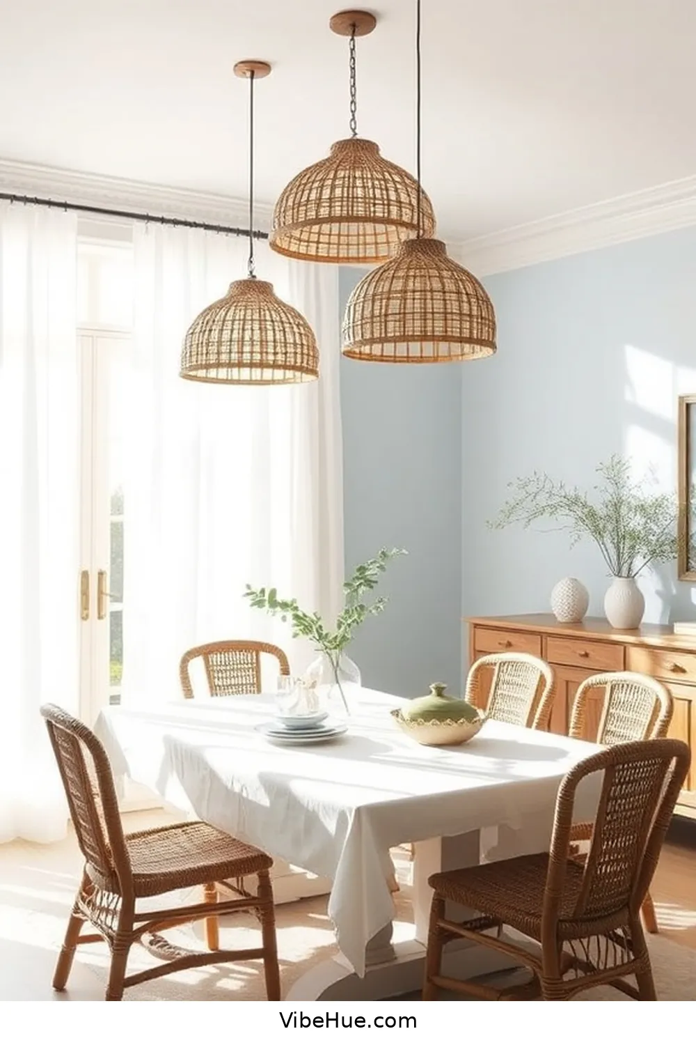 17 Ways to Create a Coastal Style Summer Dining Room 10 Install Soft, Natural Lighting for 17 Ways to Create a Coastal Style Summer Dining Room