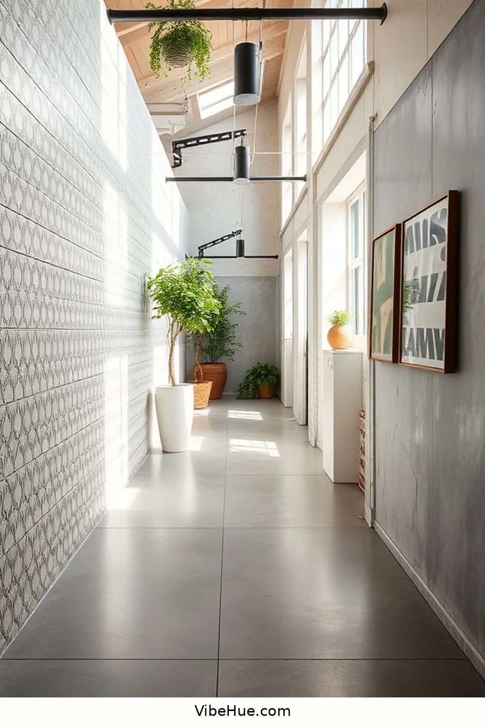 17 Ways to Create a Summer Hallway in Industrial Style 10 Choose Unique Flooring Options for 17 Ways to Create a Summer Hallway in Industrial Style