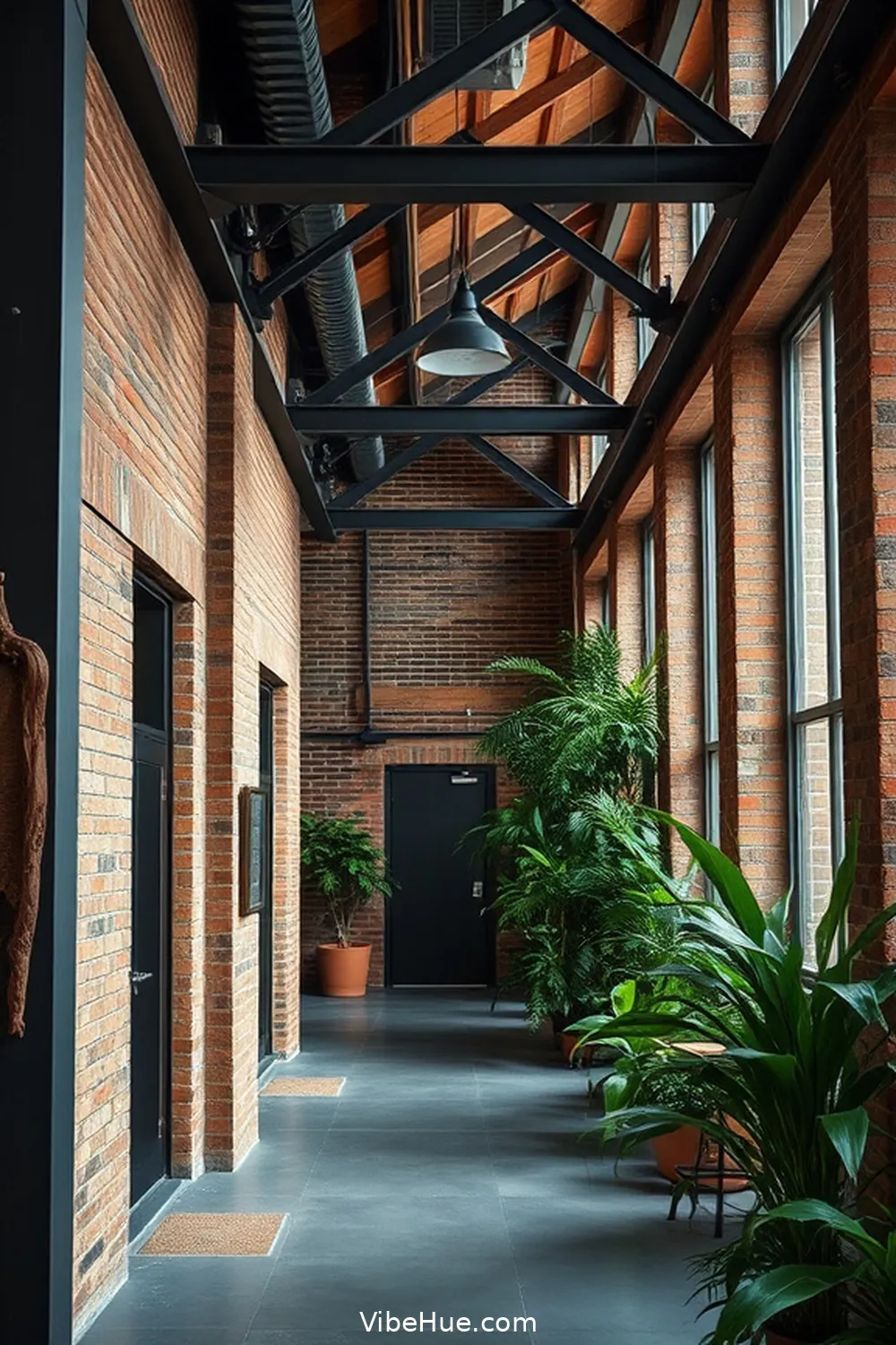 17 Ways to Create a Summer Hallway in Industrial Style 2 Embrace Raw Materials for 17 Ways to Create a Summer Hallway in Industrial Style