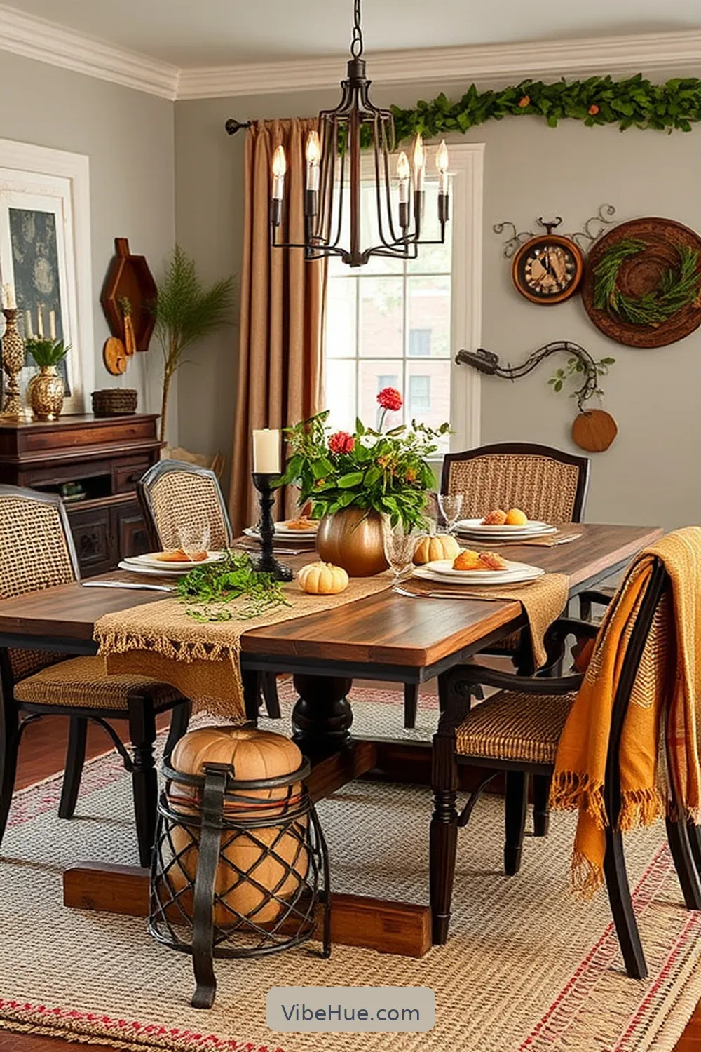 17 Ways to Create an Industrial Style Fall Dining Room 6 Layer Textures With Natural Materials for 17 Ways to Create an Industrial Style Fall Dining Room