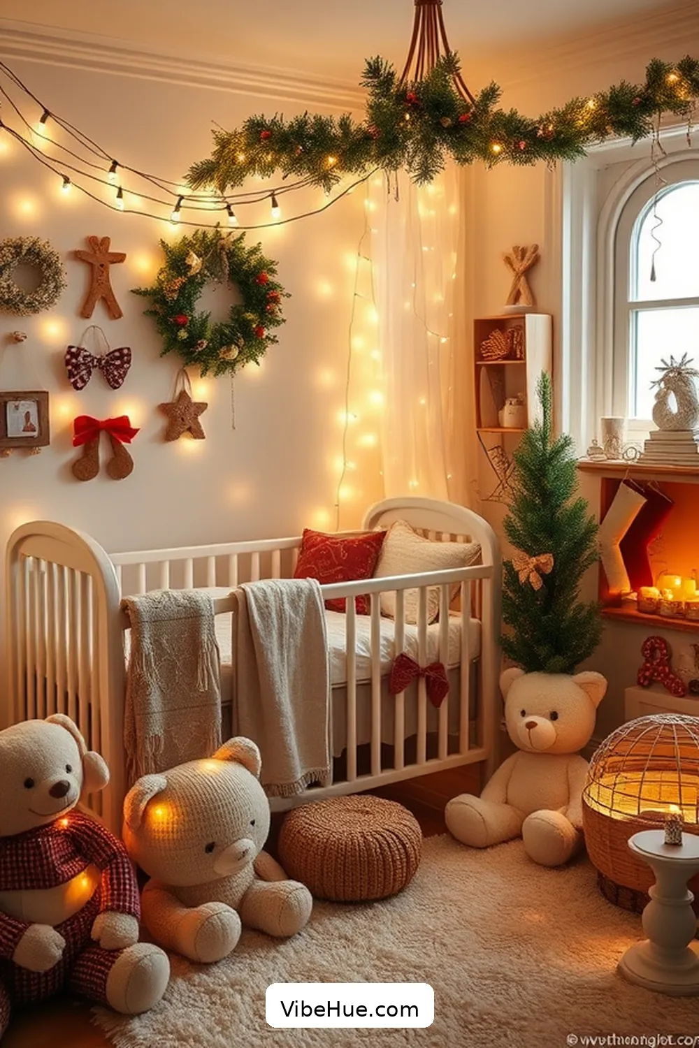 18 Essential Tips for a Traditional Holiday Nursery Style 5 Add Twinkling Lights for 18 Essential Tips for a Traditional Holiday Nursery Style