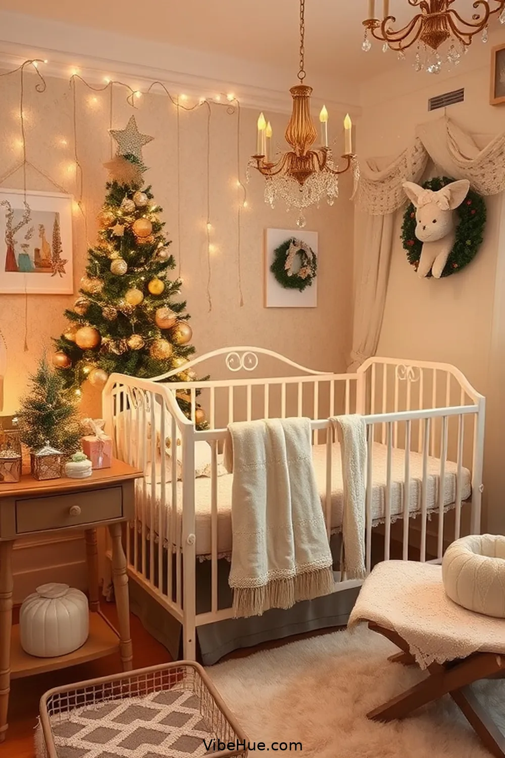 18 Essential Tips for a Traditional Holiday Nursery Style 16 Add a Touch of Glitter and Shine for 18 Essential Tips for a Traditional Holiday Nursery Style