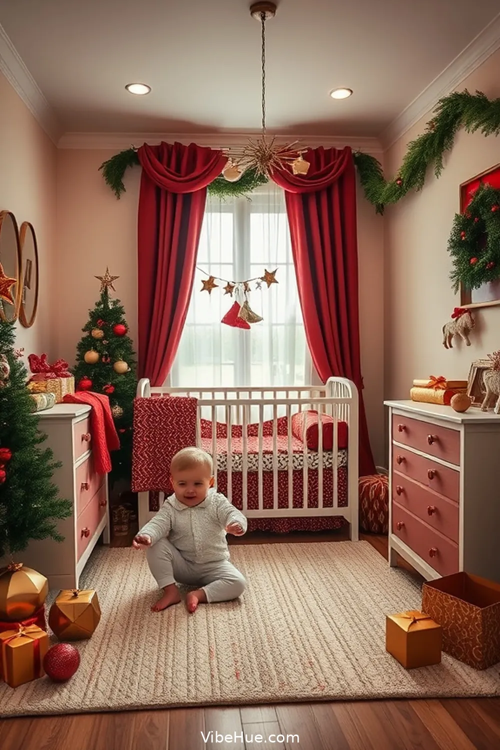18 Essential Tips for a Traditional Holiday Nursery Style 2 Embrace a Festive Color Palette for 18 Essential Tips for a Traditional Holiday Nursery Style