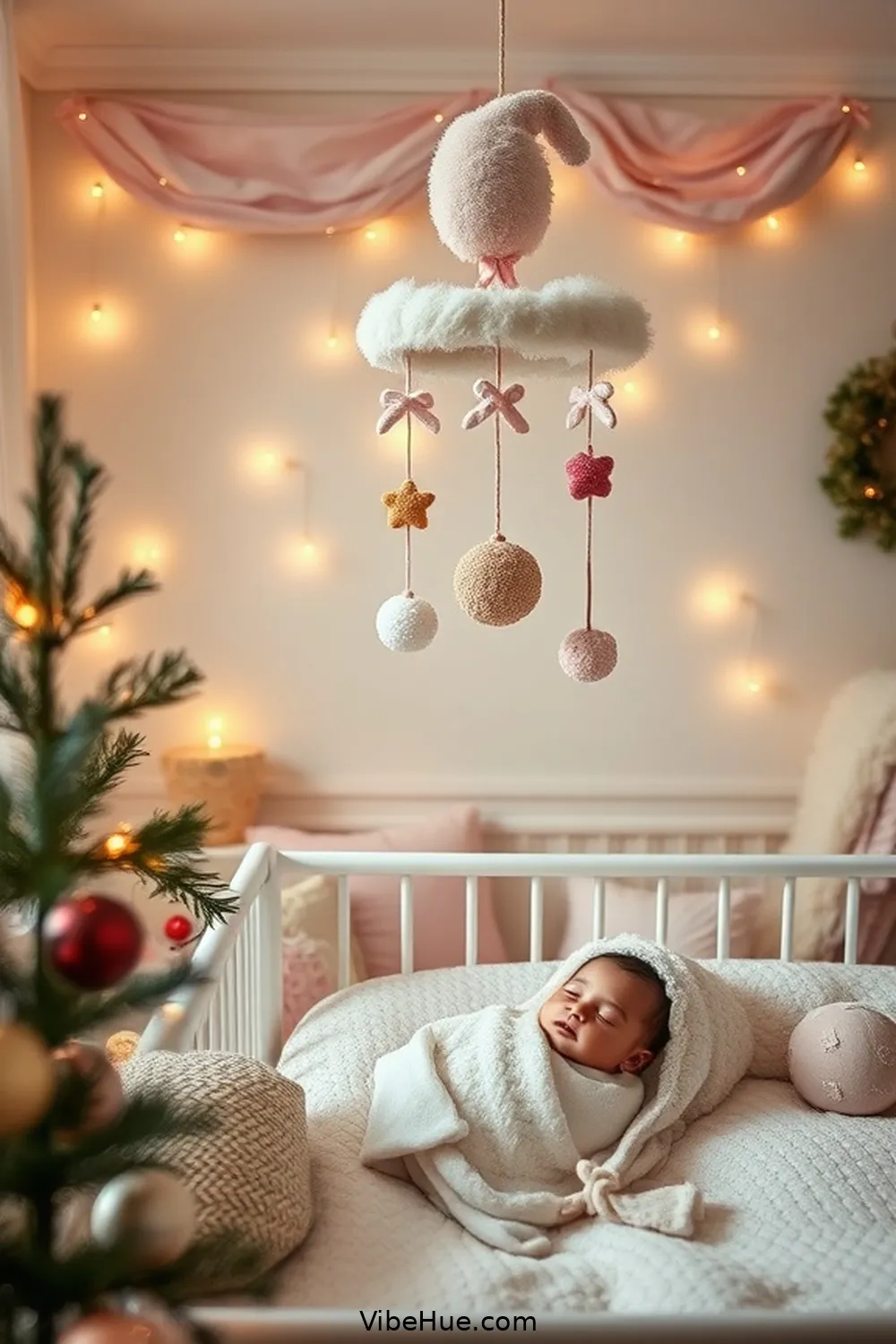 18 Essential Tips for a Traditional Holiday Nursery Style 10 Include a Plush Holiday Mobile for 18 Essential Tips for a Traditional Holiday Nursery Style
