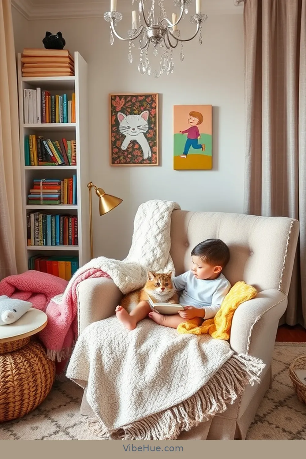 18 Essential Tips for a Traditional Holiday Nursery Style 11 Set Up a Cozy Reading Nook for 18 Essential Tips for a Traditional Holiday Nursery Style