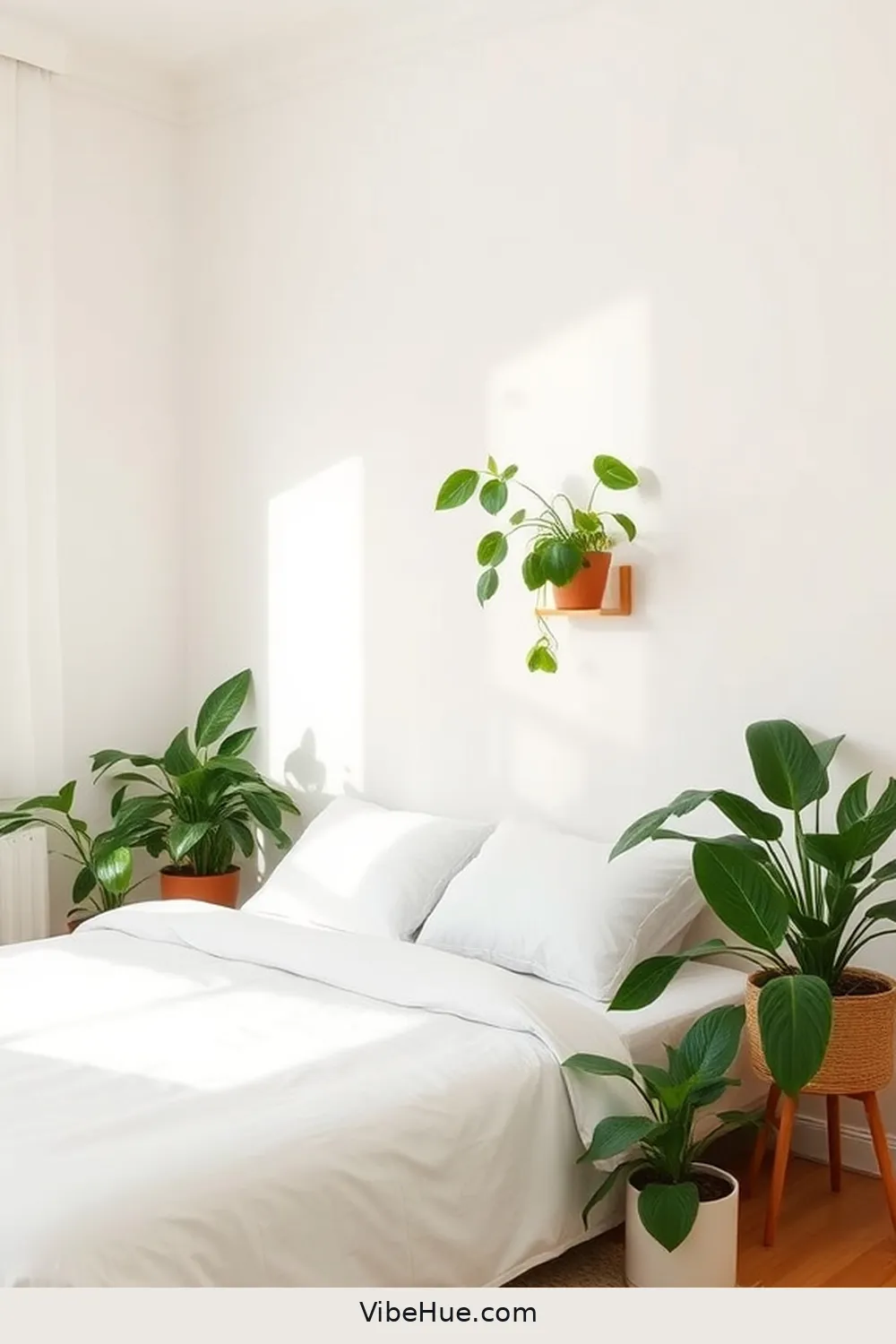 18 Essentials for a Summer Bedroom in Minimalist Style 7 Add Greenery With Potted Plants for 18 Essentials for a Summer Bedroom in Minimalist Style