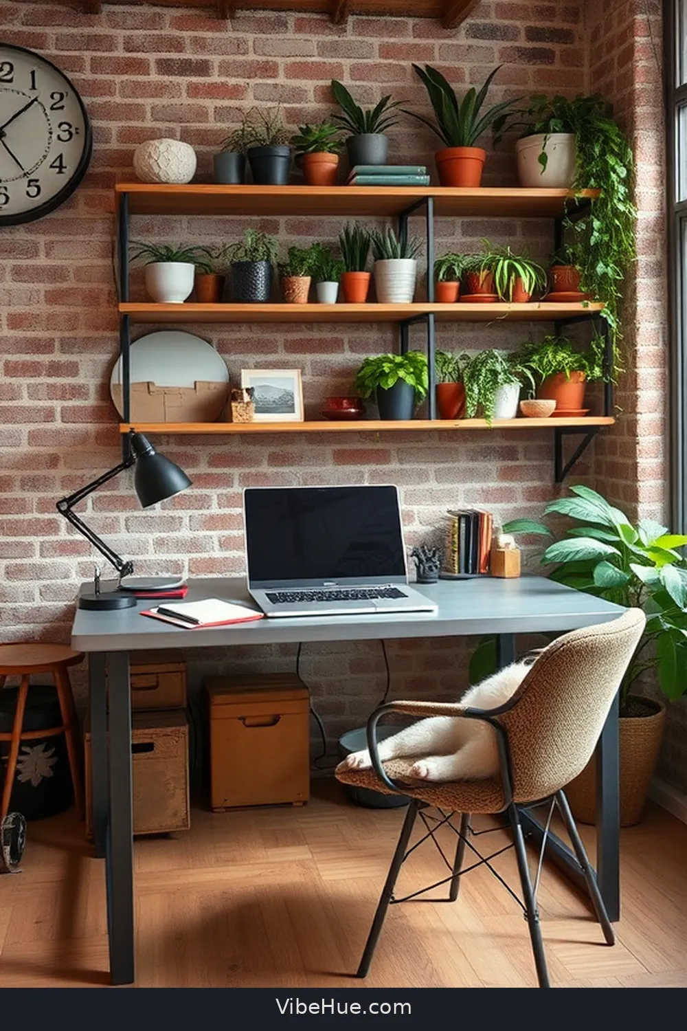 Maintain an Organized Workspace for 18 Key Elements for a Summer Home Office in Industrial Style