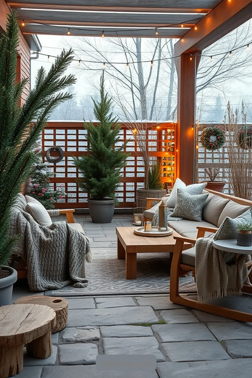 18 Minimalist Ideas for Your Winter Outdoor Patio Style 15 Focus on Texture Over Patterns for 18 Minimalist Ideas for Your Winter Outdoor Patio Style
