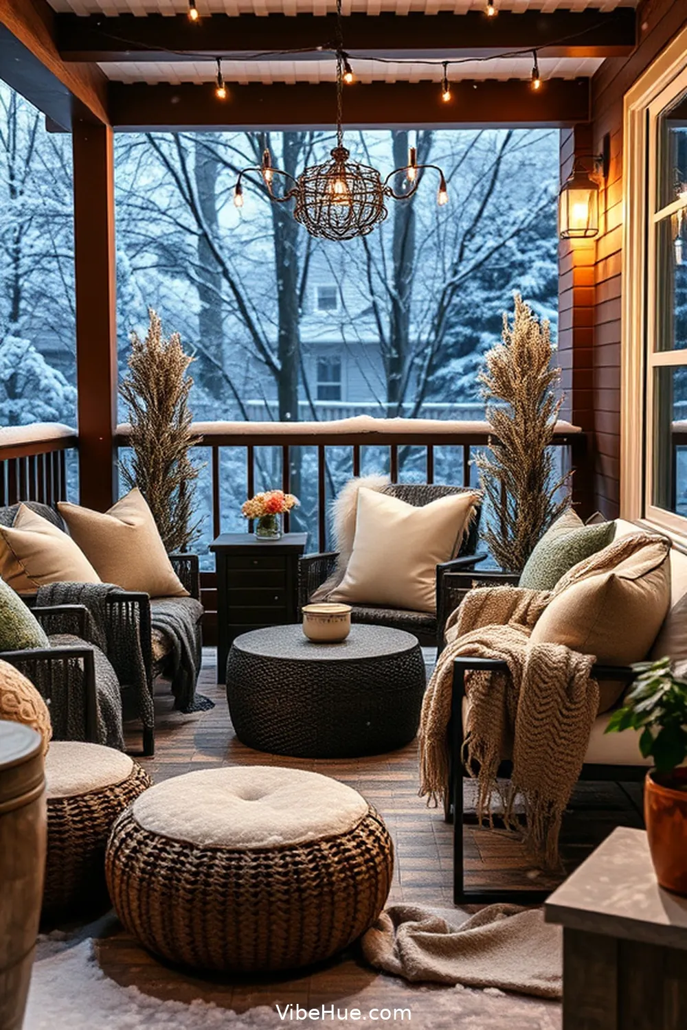 18 Minimalist Ideas for Your Winter Outdoor Patio Style 4 Incorporate Warm Textiles for 18 Minimalist Ideas for Your Winter Outdoor Patio Style