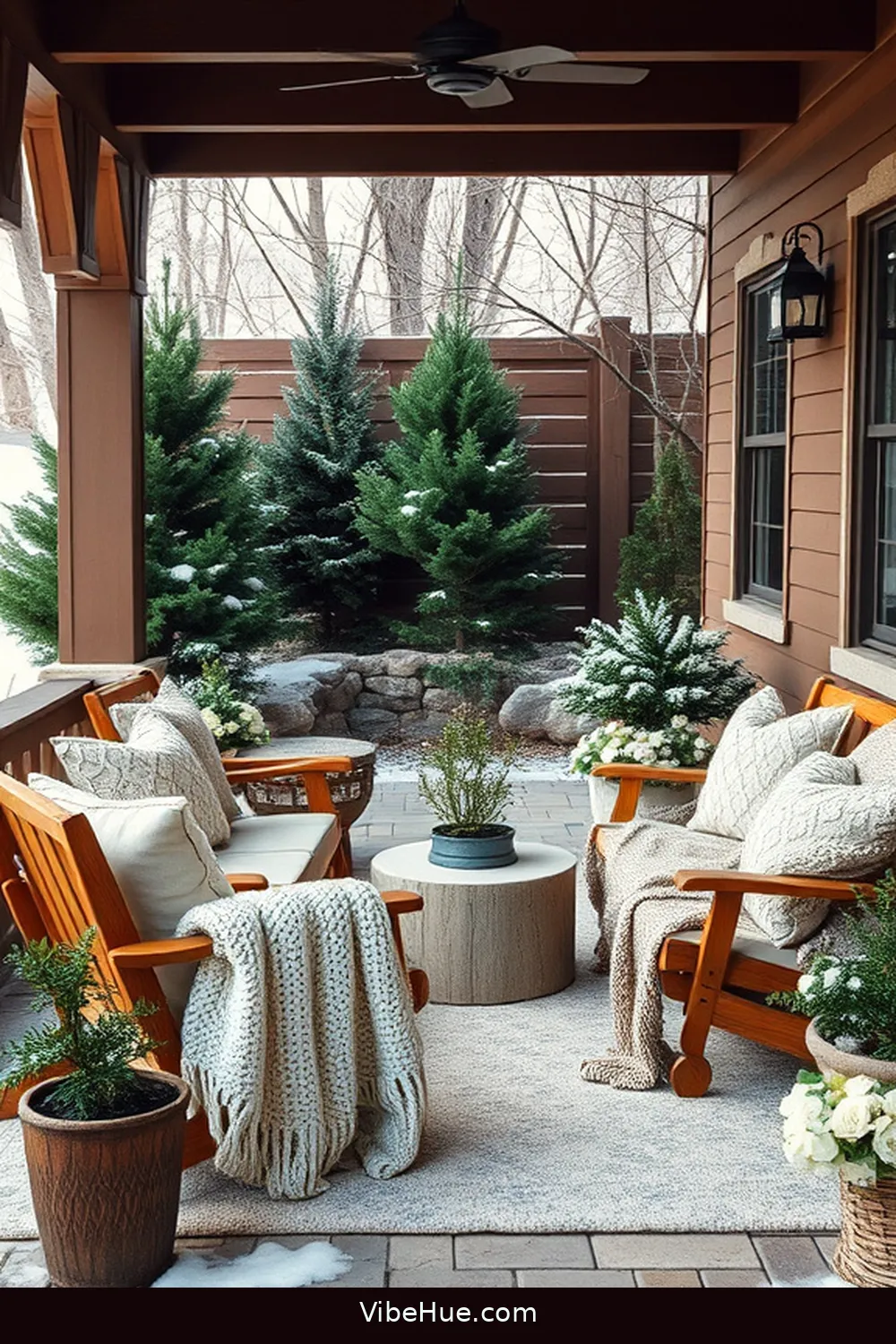 18 Minimalist Ideas for Your Winter Outdoor Patio Style 6 Use Natural Materials for 18 Minimalist Ideas for Your Winter Outdoor Patio Style