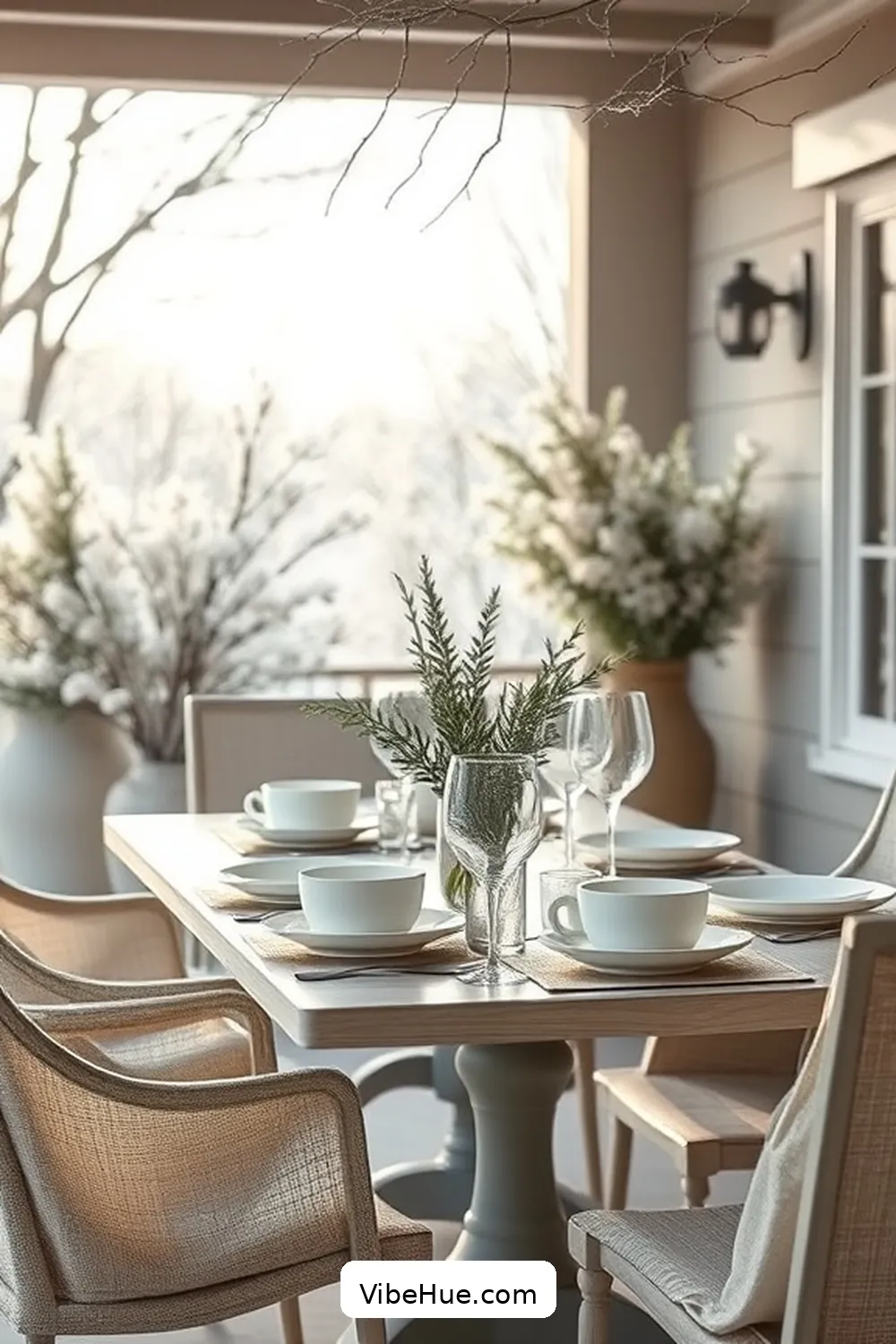 18 Minimalist Ideas for Your Winter Outdoor Patio Style 13 Use Simple and Elegant Tableware for 18 Minimalist Ideas for Your Winter Outdoor Patio Style