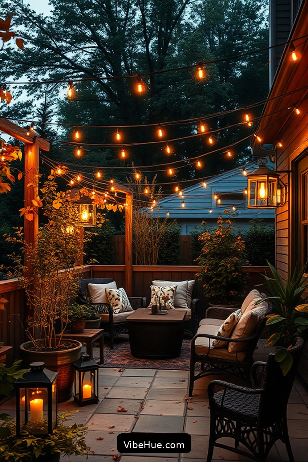 18 Must-Have Elements for a Contemporary Style Fall Outdoor Patio 4 Warm Outdoor Lighting for 18 Must-Have Elements for a Contemporary Style Fall Outdoor Patio
