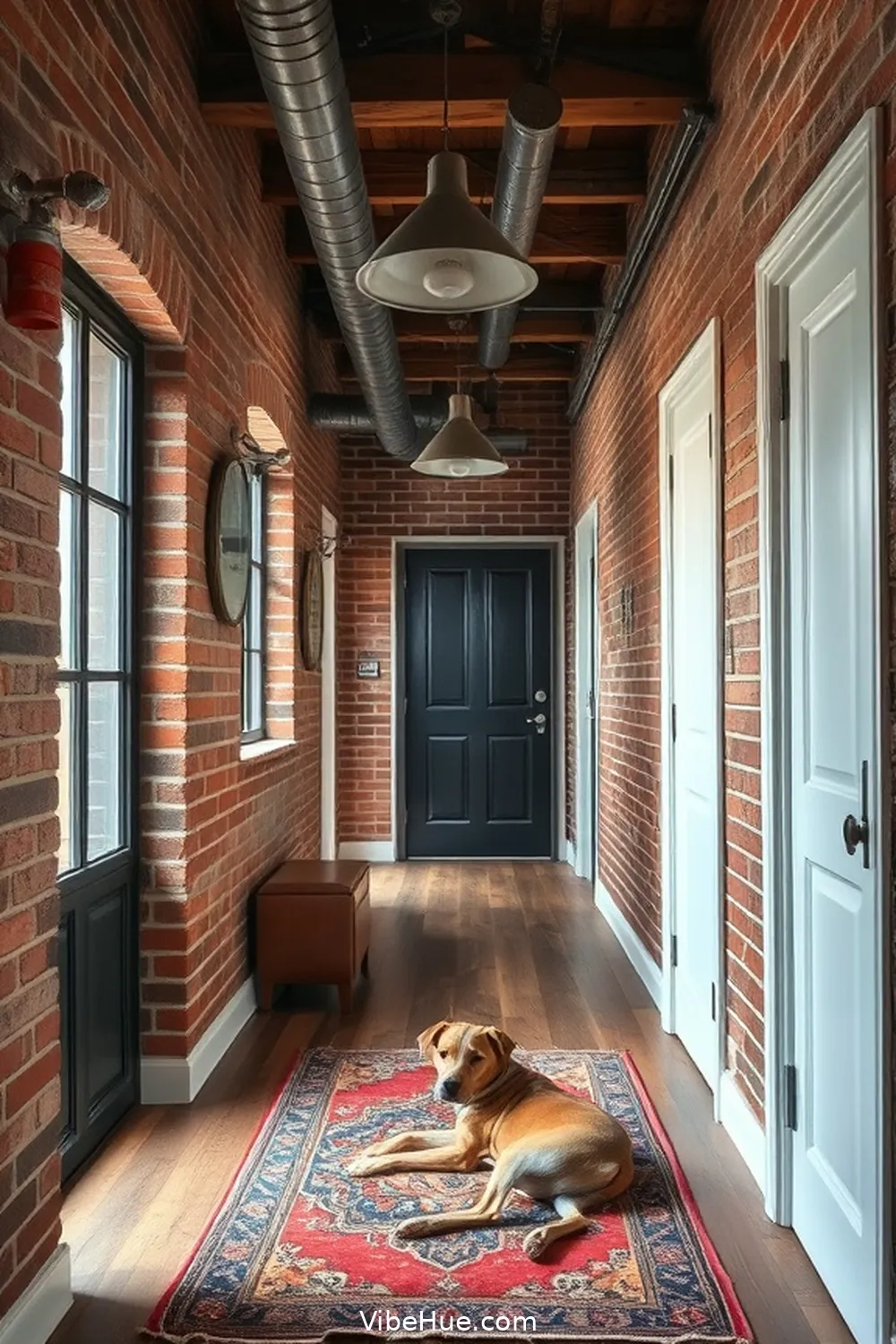Embrace Raw Materials for 18 Tips for Year-Round Industrial Style in Your Hallway