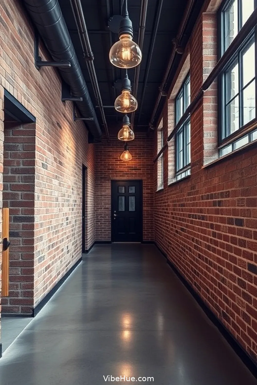 Opt for Concrete Flooring for 18 Tips for Year-Round Industrial Style in Your Hallway