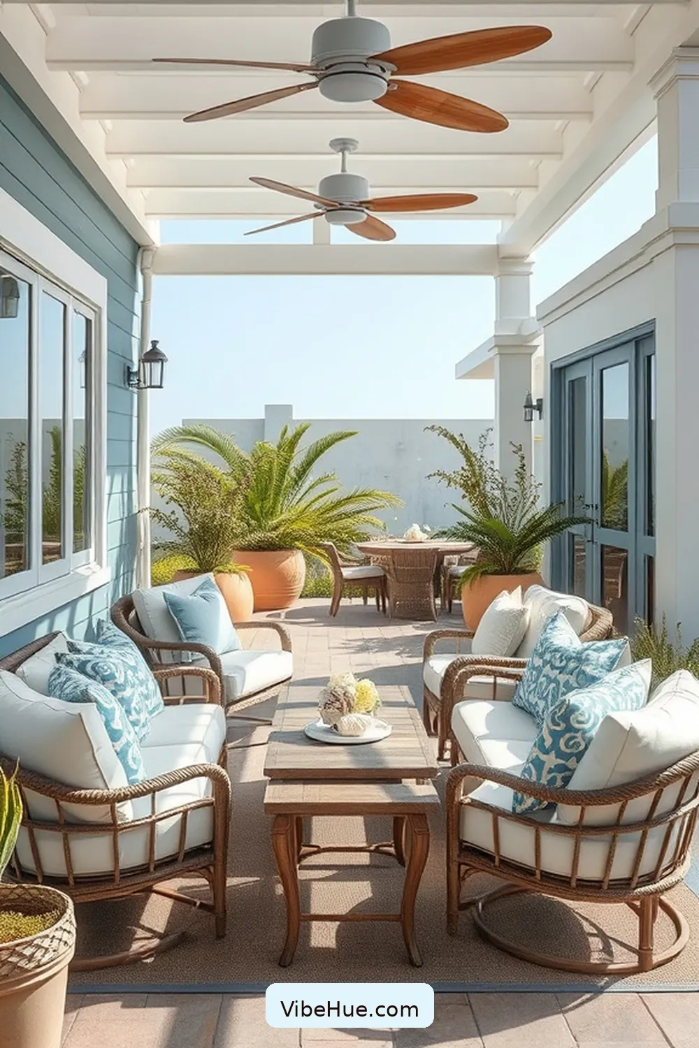 18 Ways to Achieve Coastal Style for Your Fall Outdoor Patio 2 Choose a Coastal Color Palette for 18 Ways to Achieve Coastal Style for Your Fall Outdoor Patio