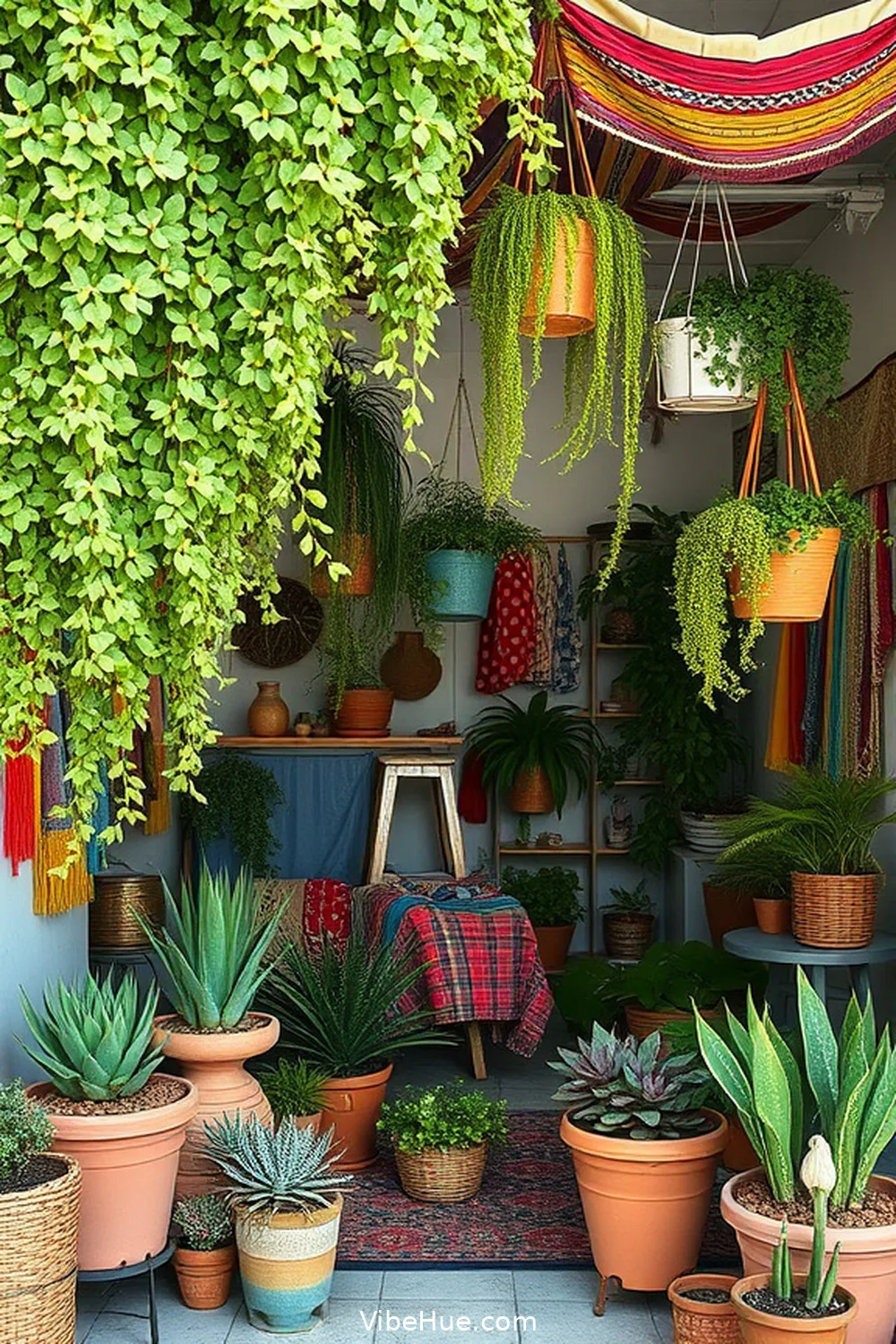 18 Ways to Create a Bohemian Style Summer Garage 8 Incorporate Plants and Greenery for 18 Ways to Create a Bohemian Style Summer Garage